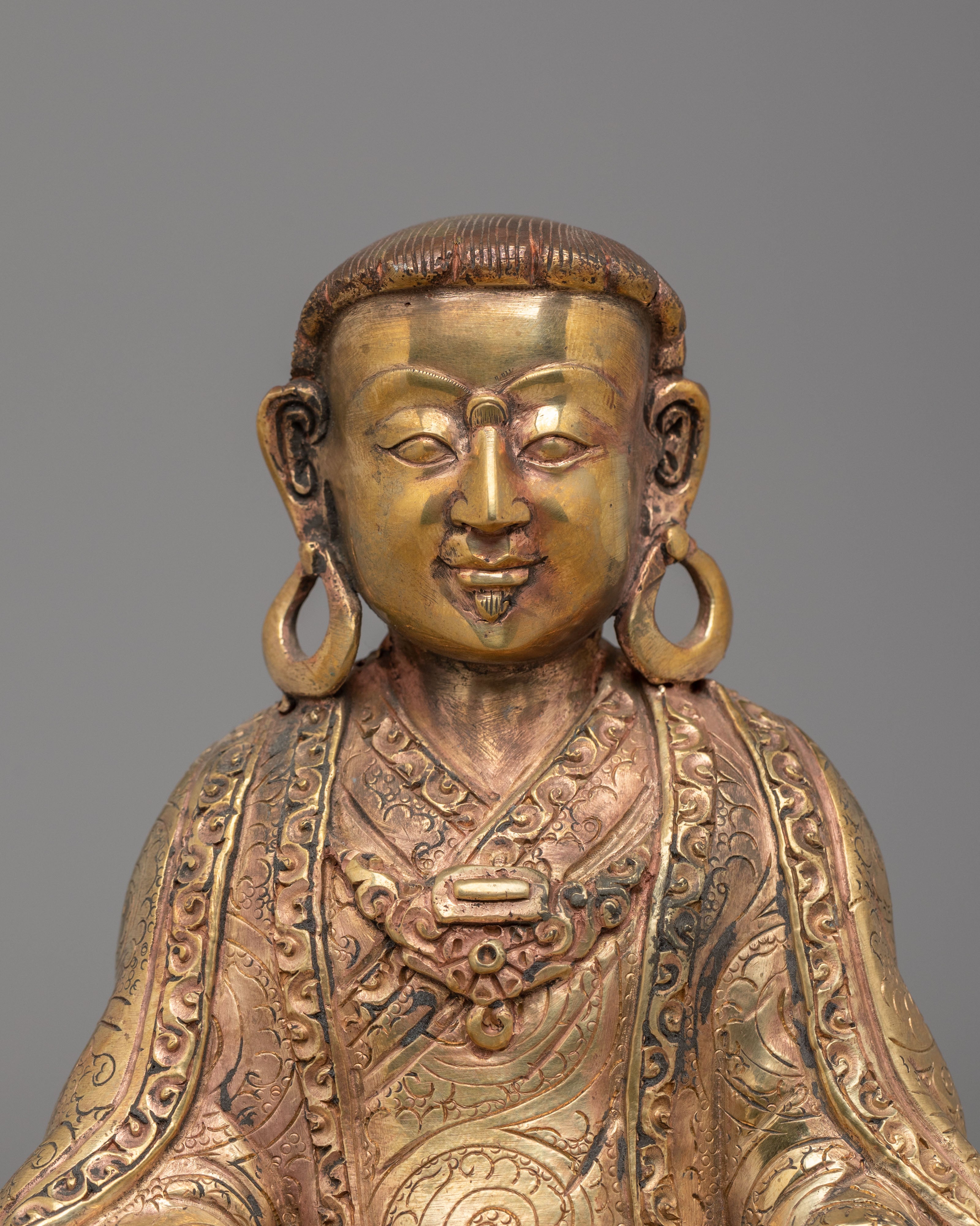 Handmade Marpha Statue | Buddhist Guru Altar Sculpture