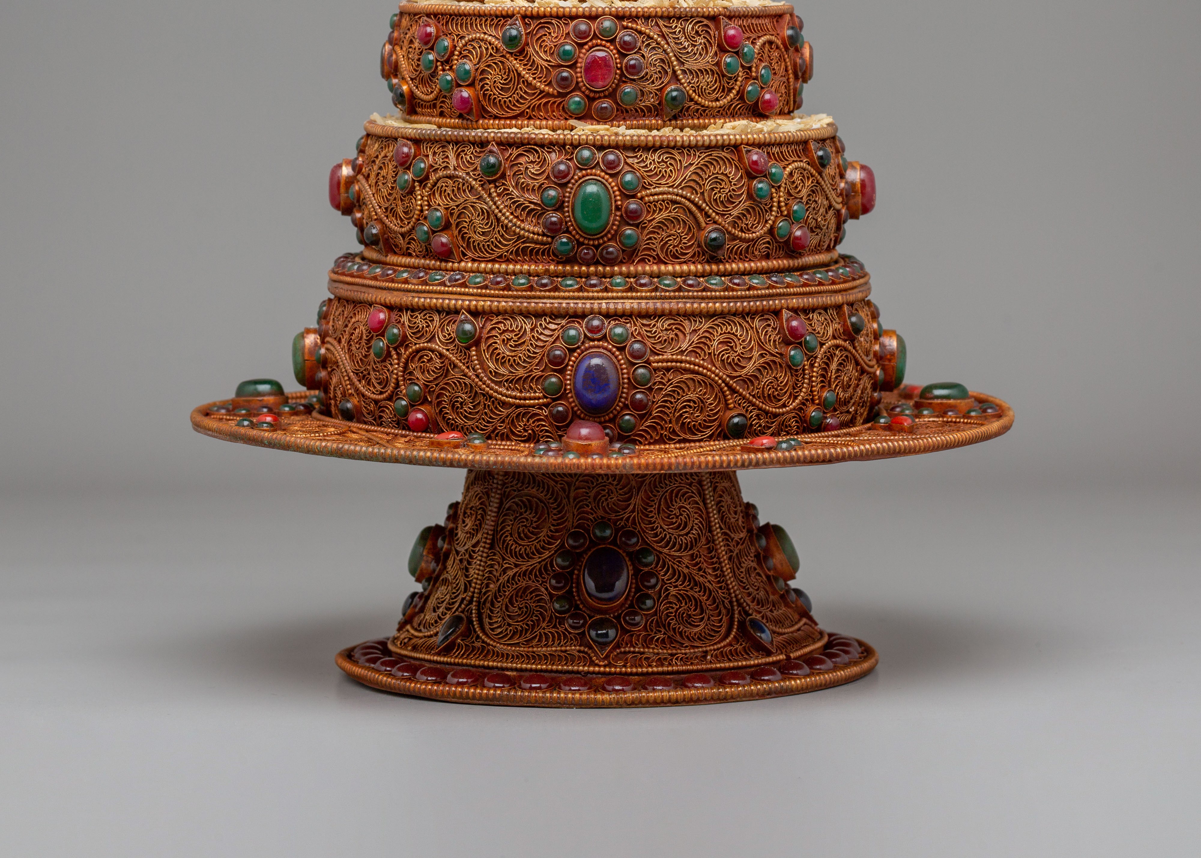 Tibetan Altar Mandala Offering | Spiritual Meditation Decor