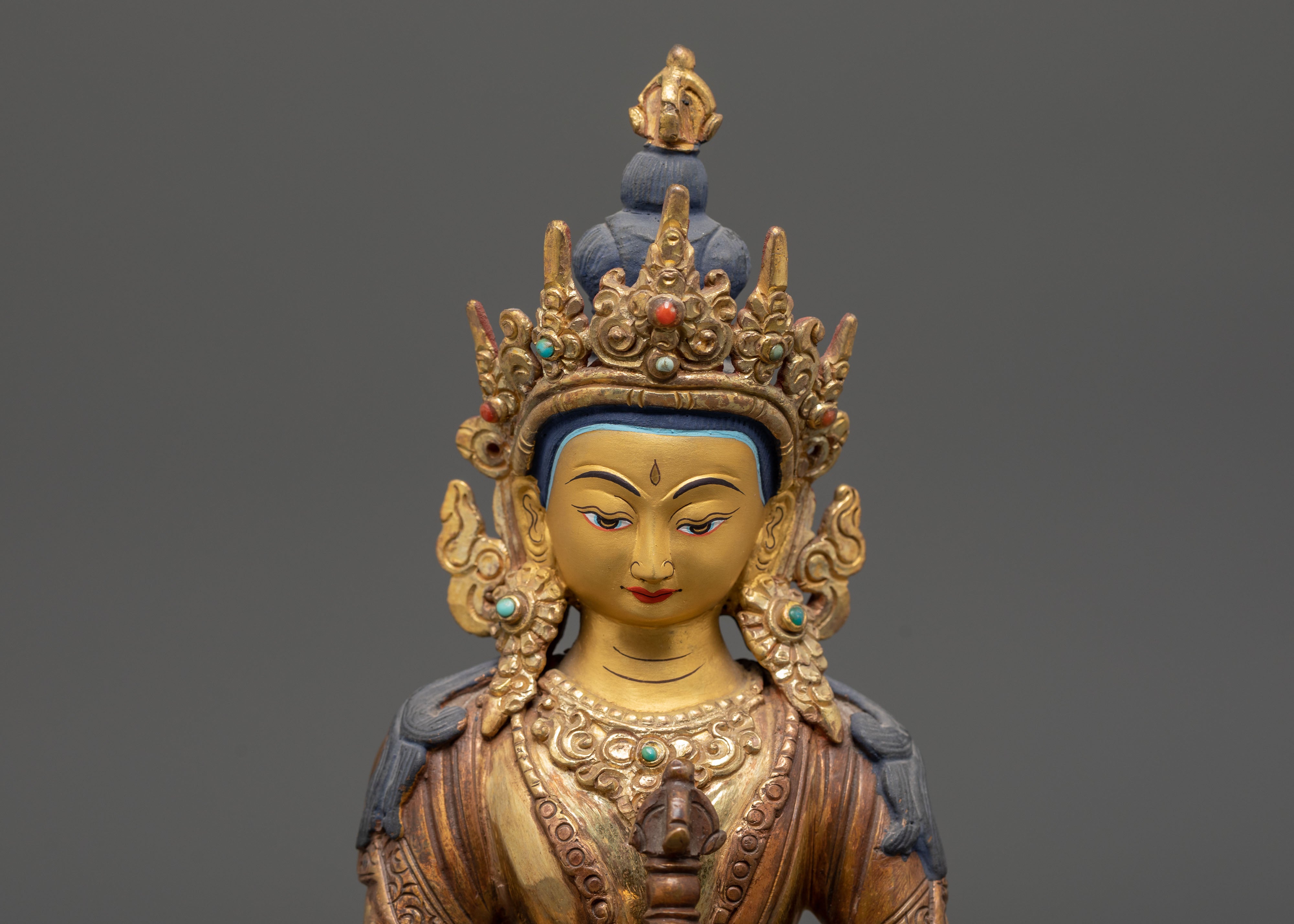 Tibetan Vajrasattva Purification Deity Statue | Vajrayana Art
