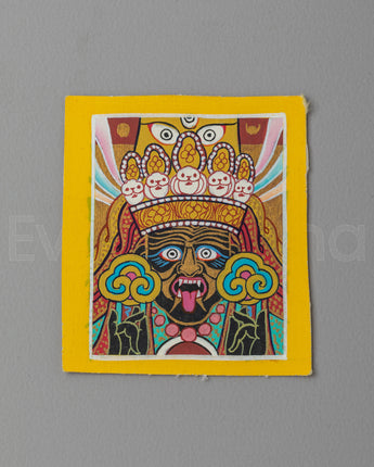 Buddhist Zashi Lhamo Locket of Thangka