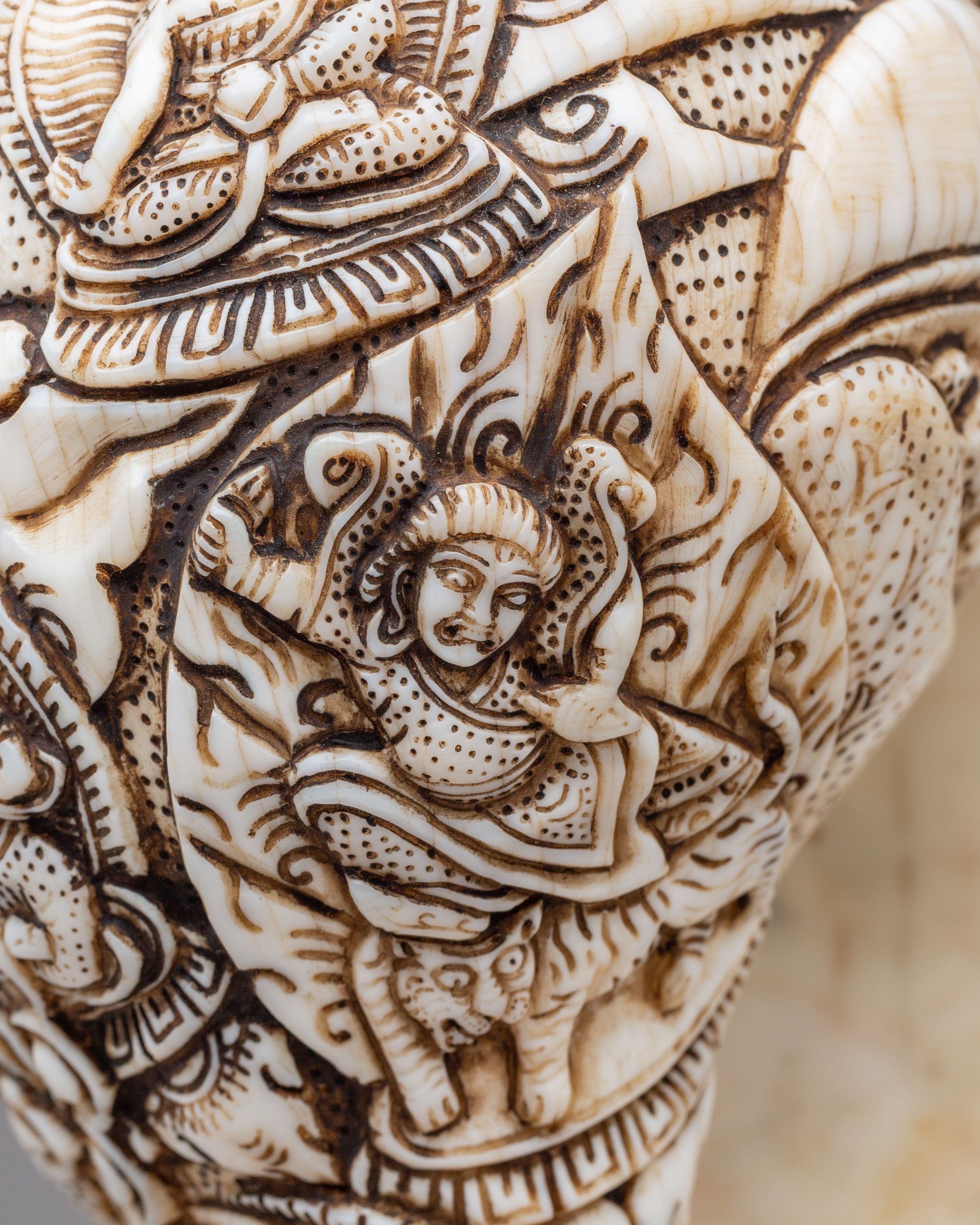 Sacred Ritual Conch Shell | Handcrafted Conch Shell & Silver Sculpture