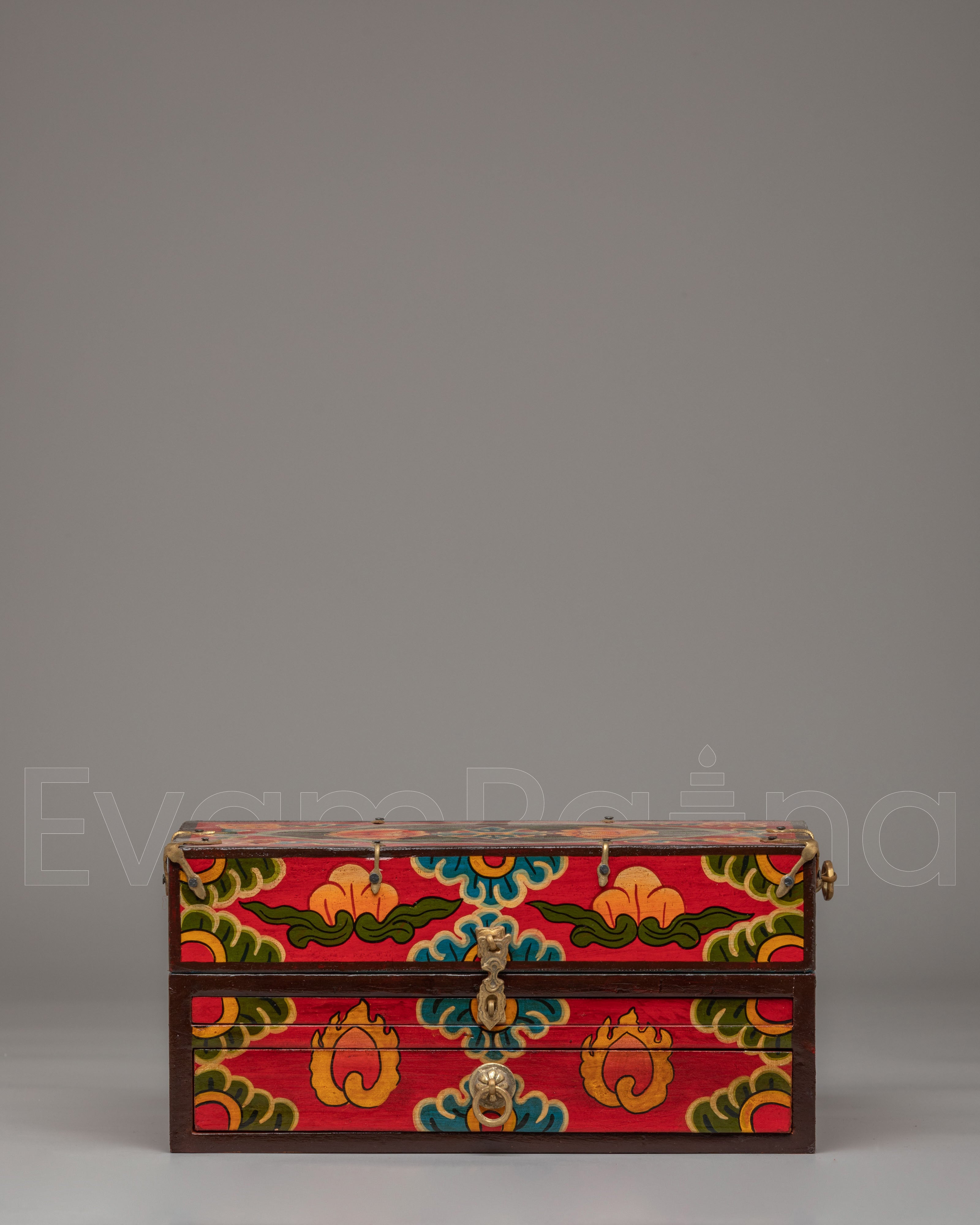 Tibetan Altar Box with Statue