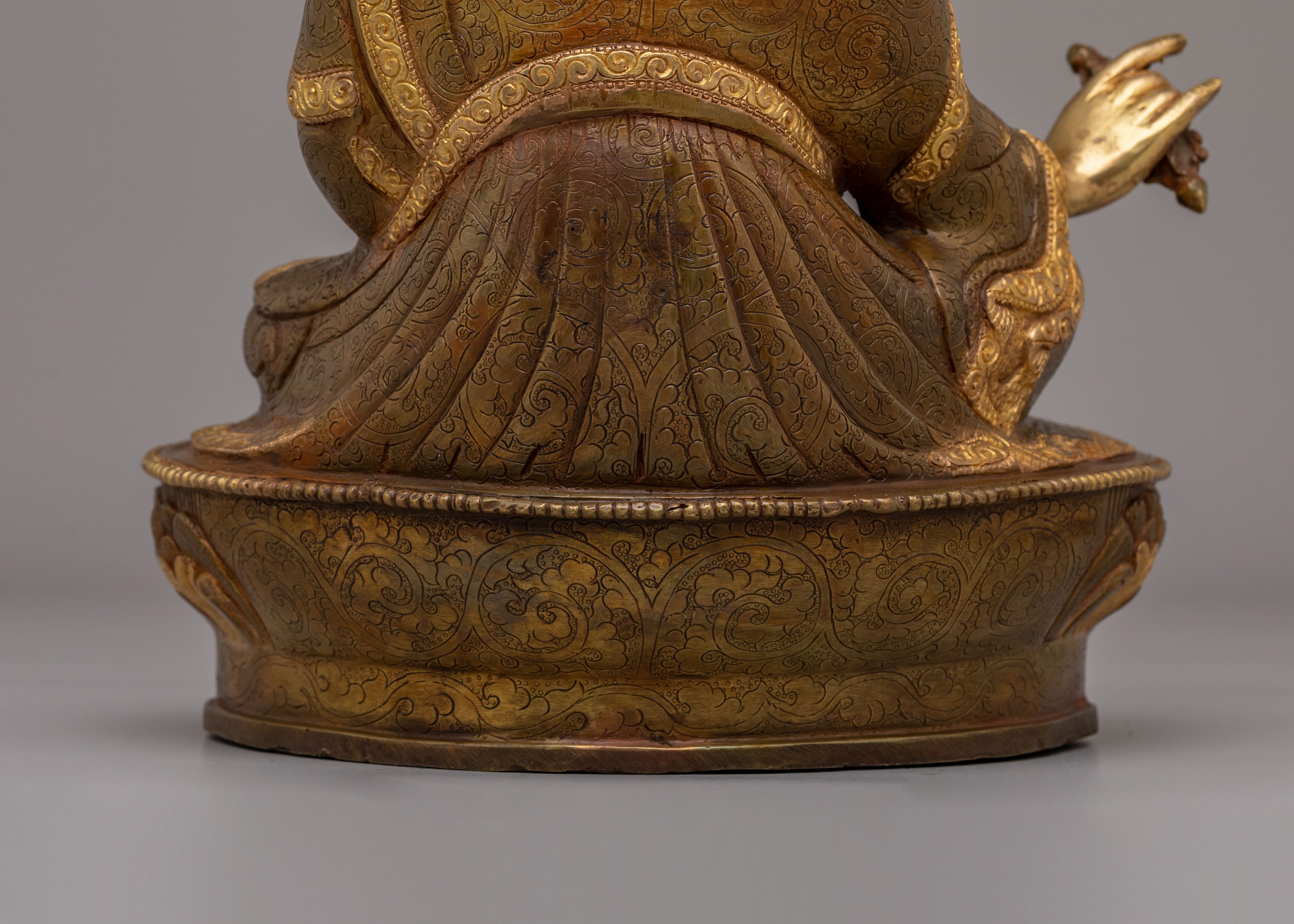 Sacred Guru Rinpoche Statue | Handcrafted Tibetan Deity Figure