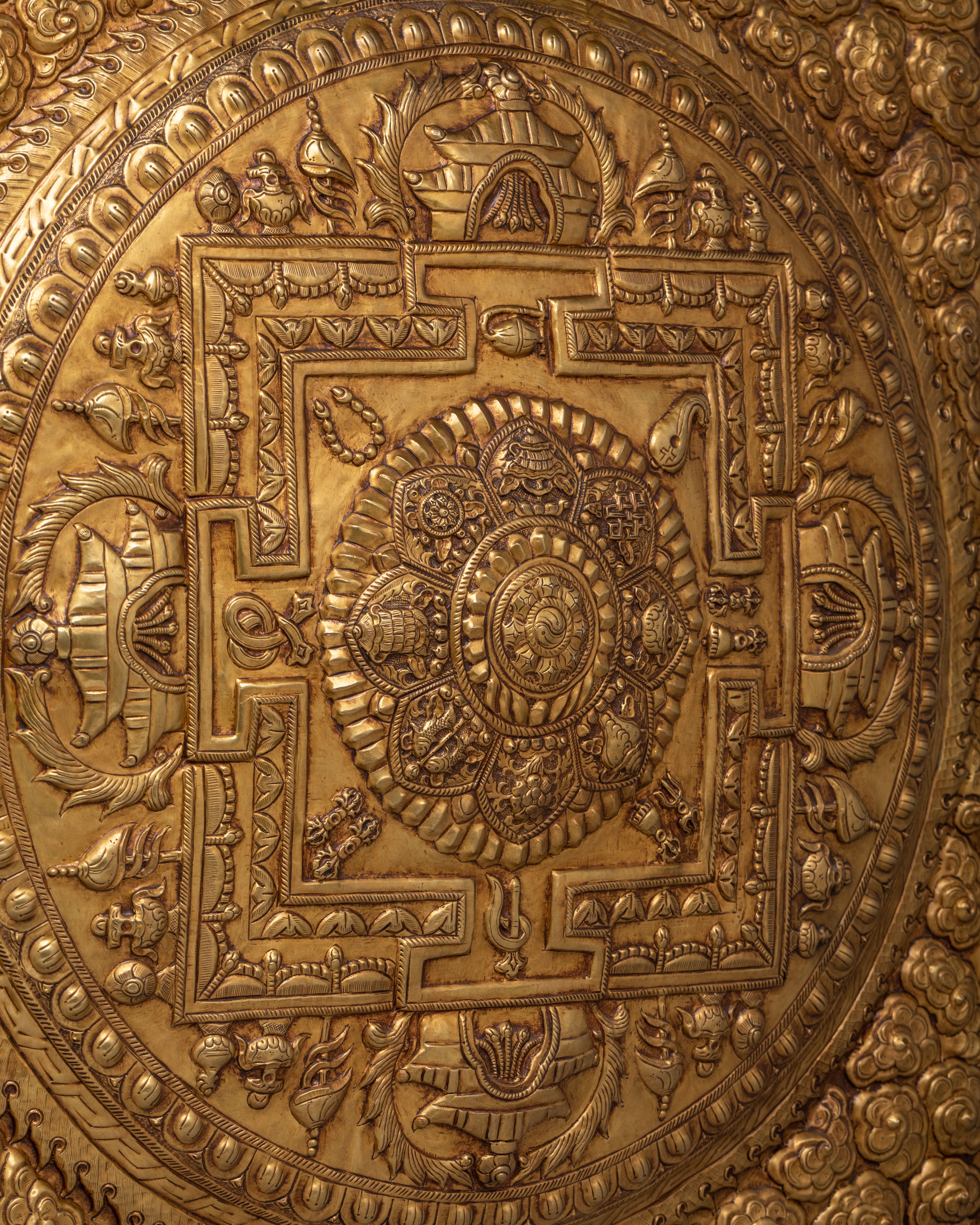 Himalayan Mandala Wall Decor | Traditional Artwork for Sacred Spaces