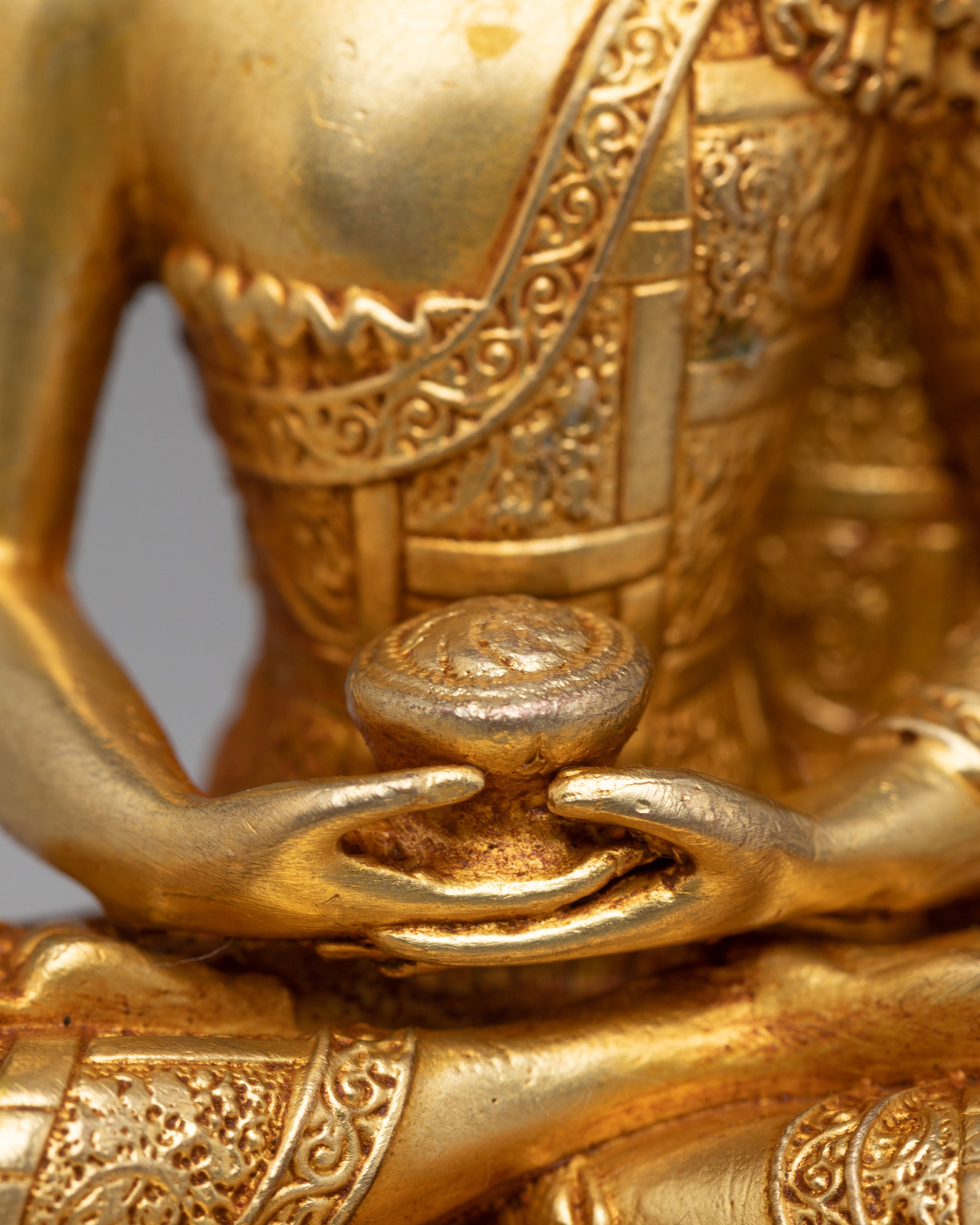 Traditional Amitabha Buddha Deity Statue | Buddhist Altar Decor