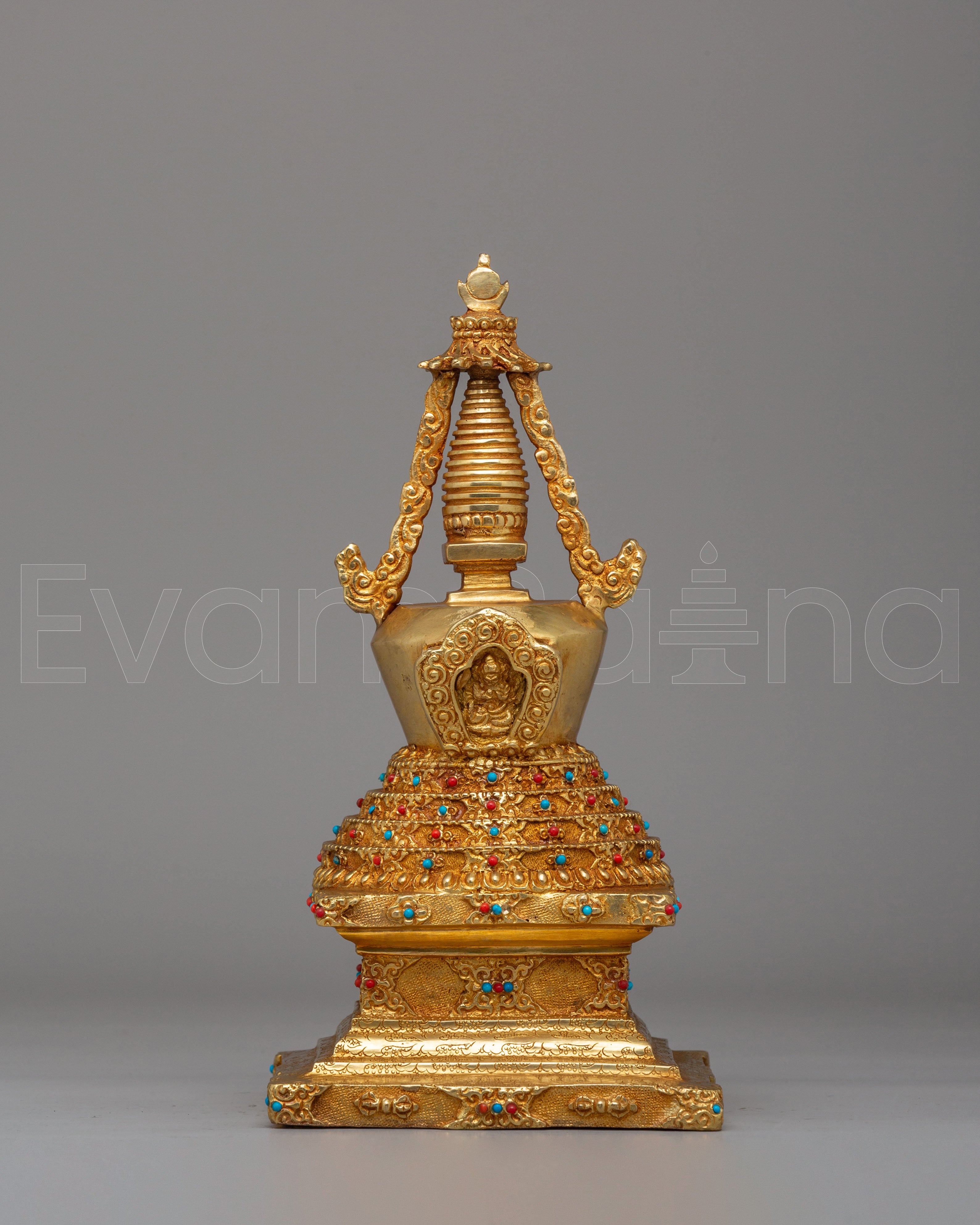 Handmade Lotus Blossom Stupa