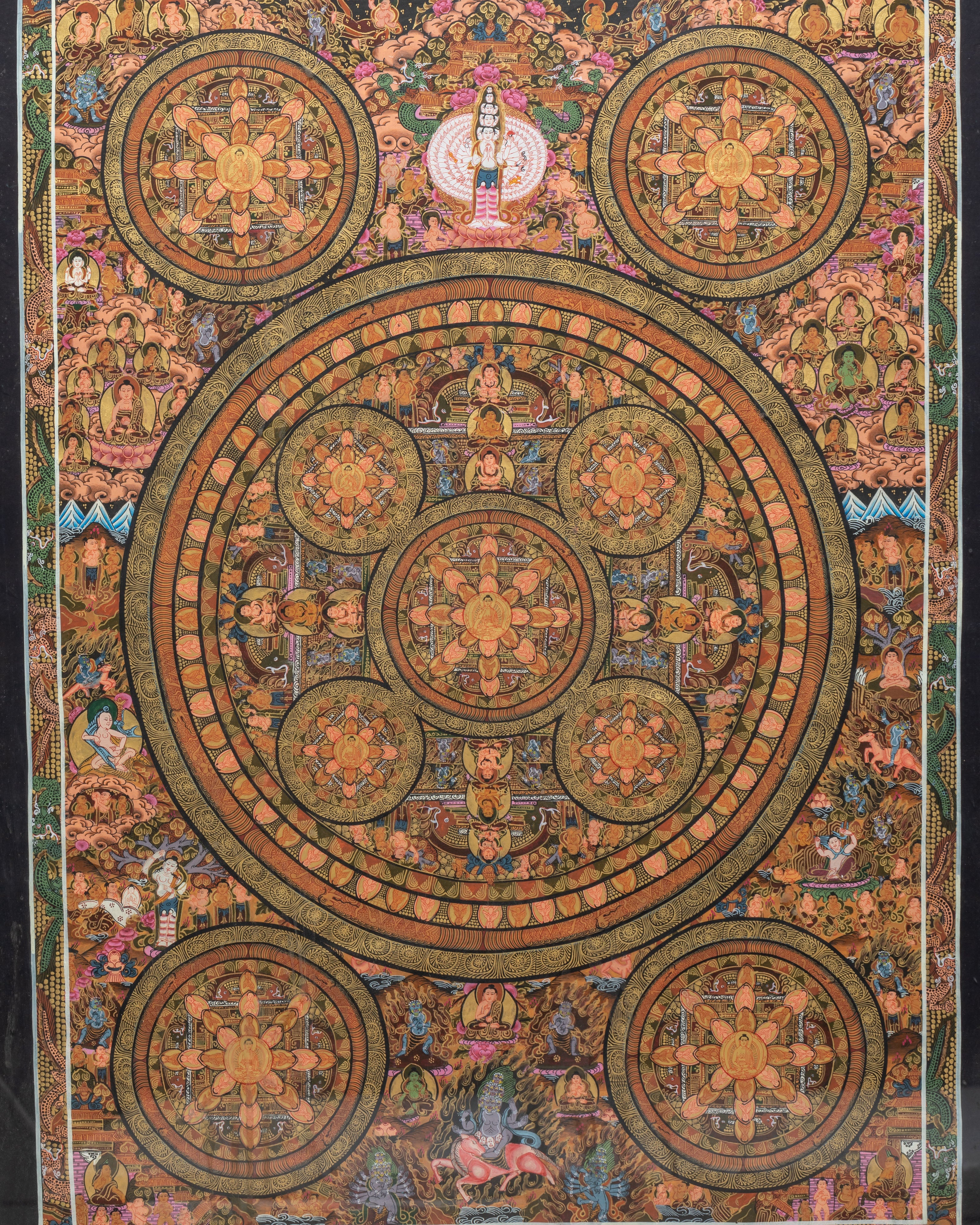 Decorative Mandala Wall Hanging | A Sacred Art Piece for Spiritual Spaces