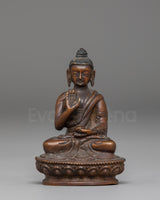 Handcrafted Oxidized Statue of Amogasiddhi