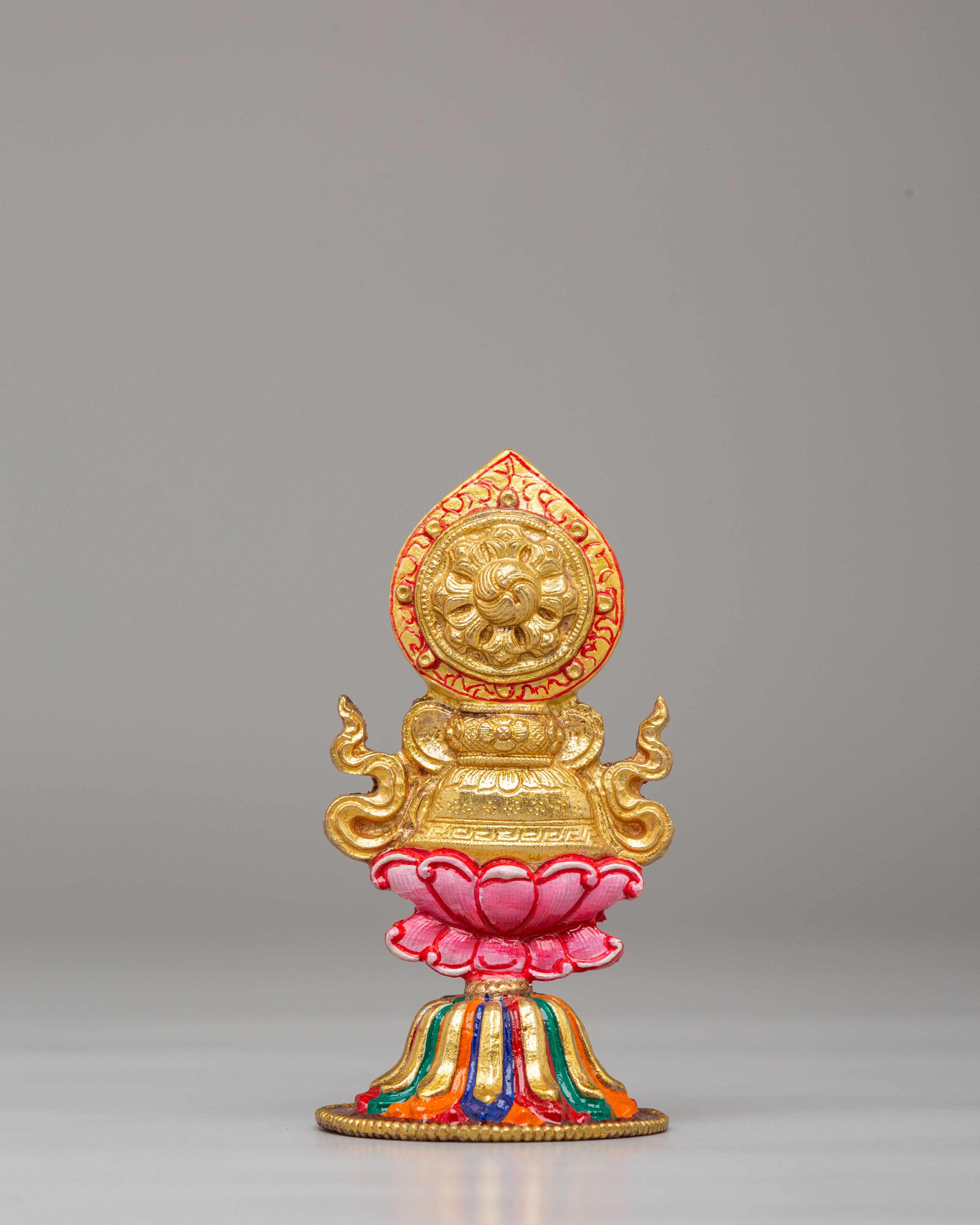 Tibetan Chakravartin Possessions Sculpture | Sacred Spiritual Decor