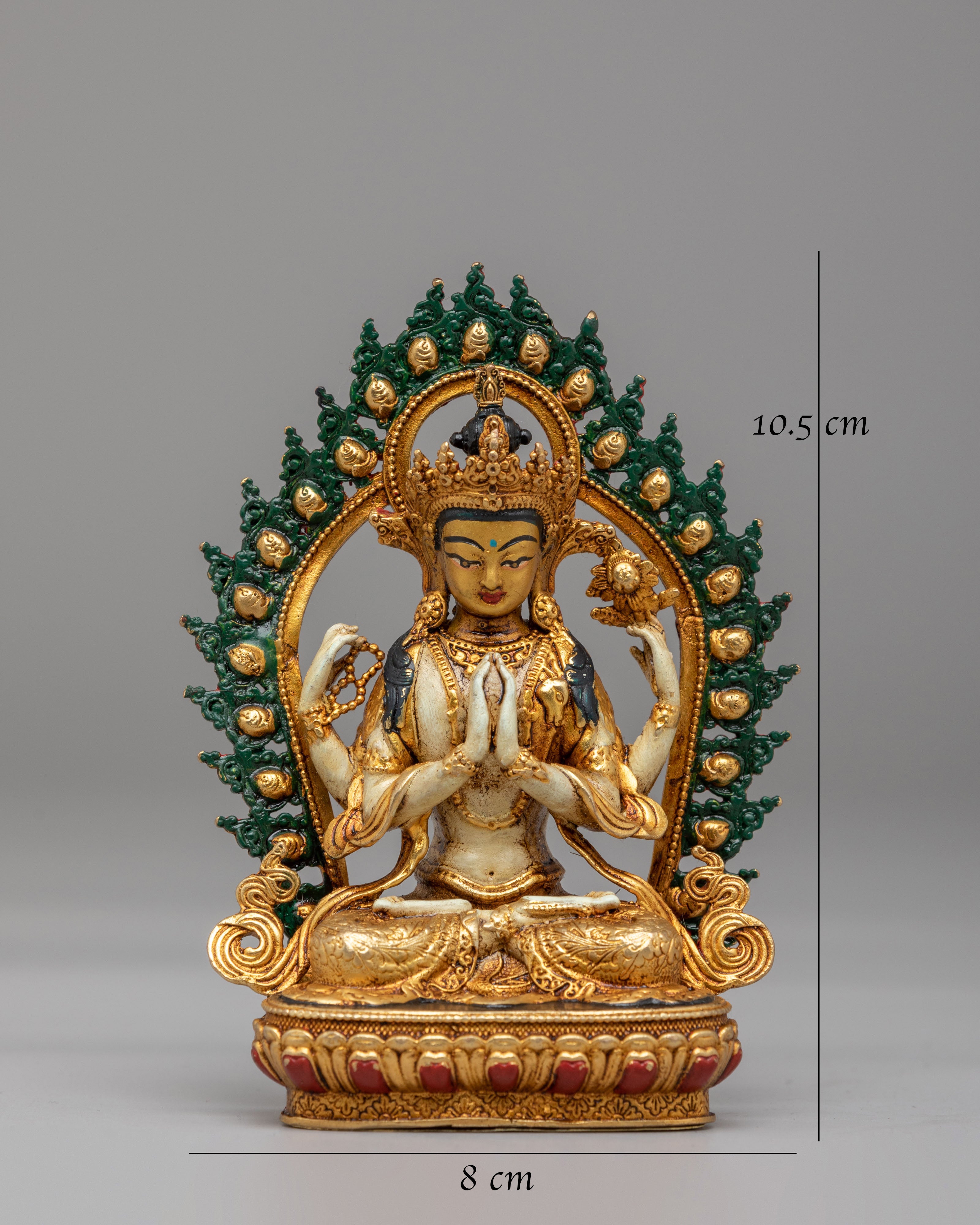 Chenrezig Divine Compassion Statue | Tibetan Deity Art