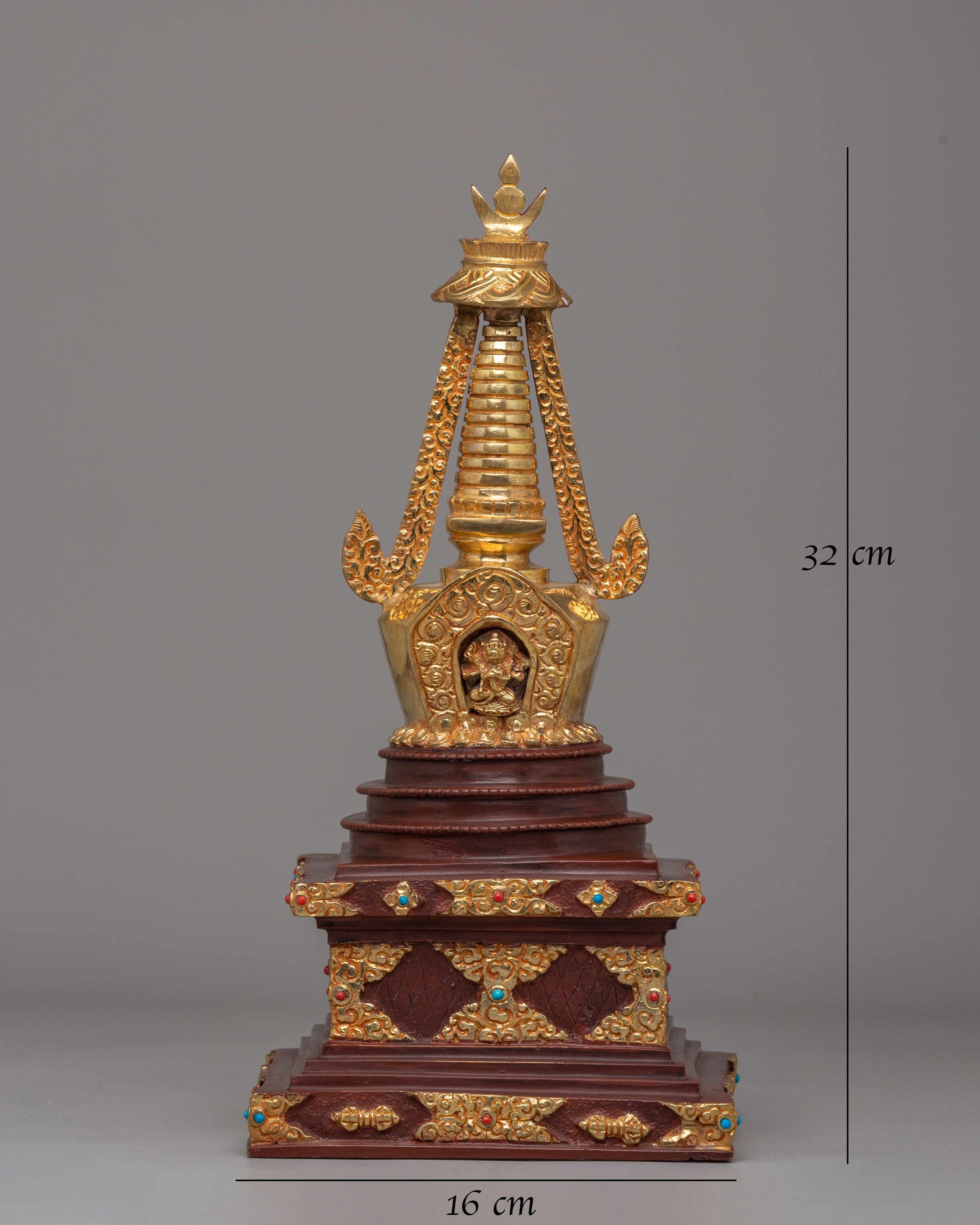 Handmade Namgyal Chorten Stupa | Spiritual Stupa for Meditation