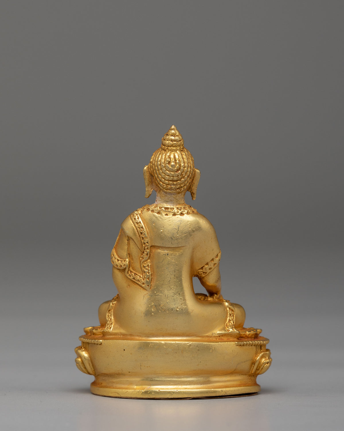 Spiritual Shakyamuni Buddha Deity Statue | Gold Plated Buddhist Altar Decor