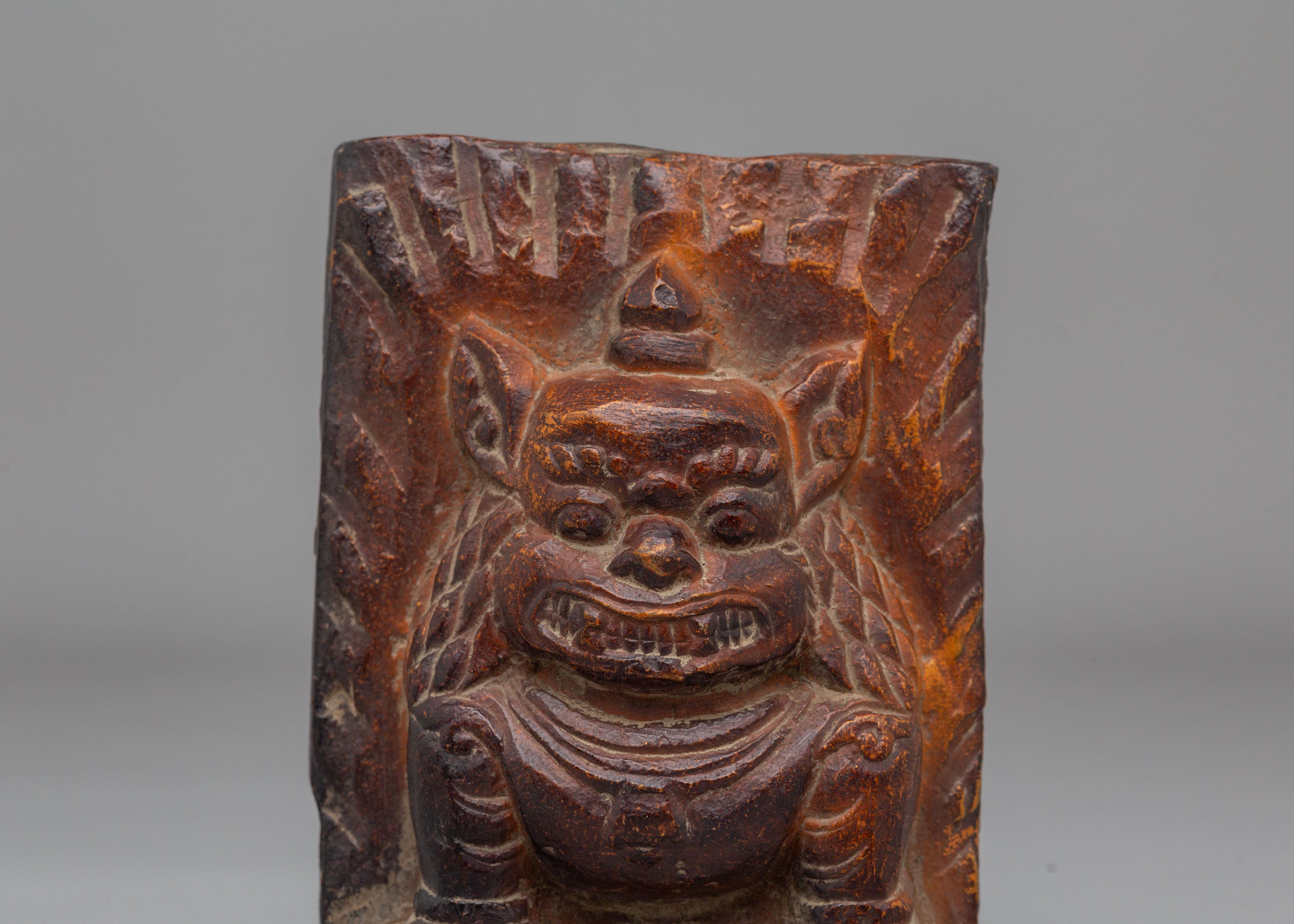 Sacred Guardian Lion Statue Set | Handcarved Stone Buddhist Decor