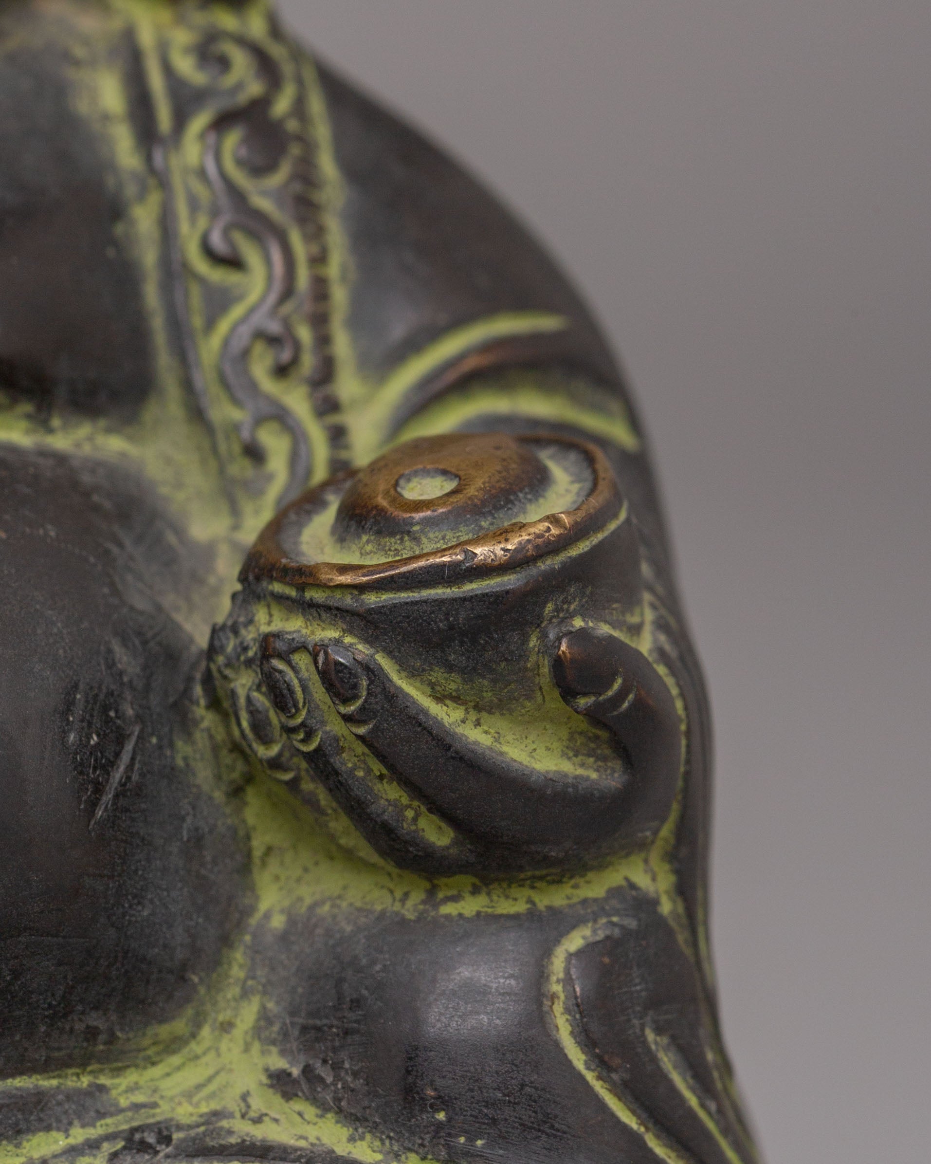 Tibetan Laughing Buddha Incense Holder | Perfect for Meditation and Spiritual Practices