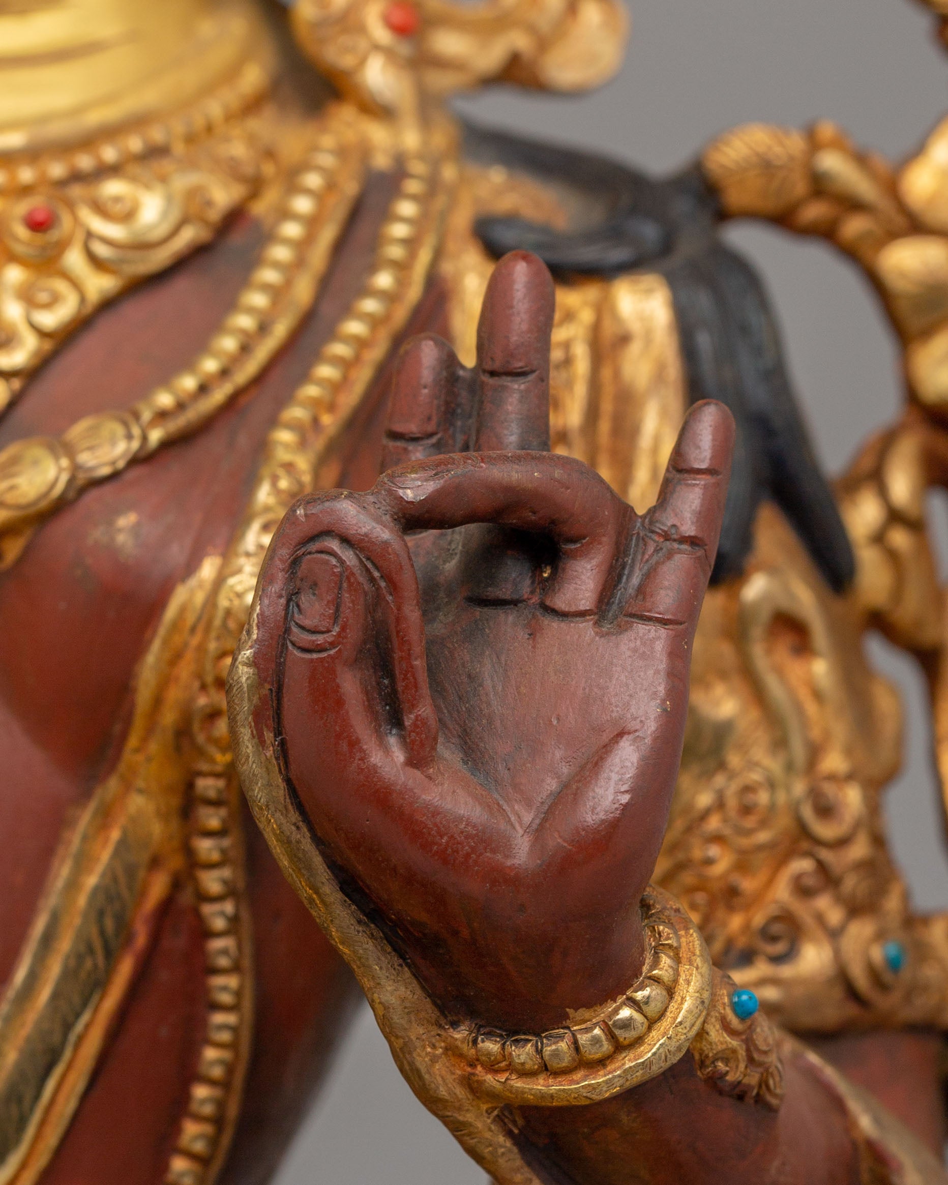 Sacred Green Tara Devotional Statue | Tibetan Copper Statue for Meditation