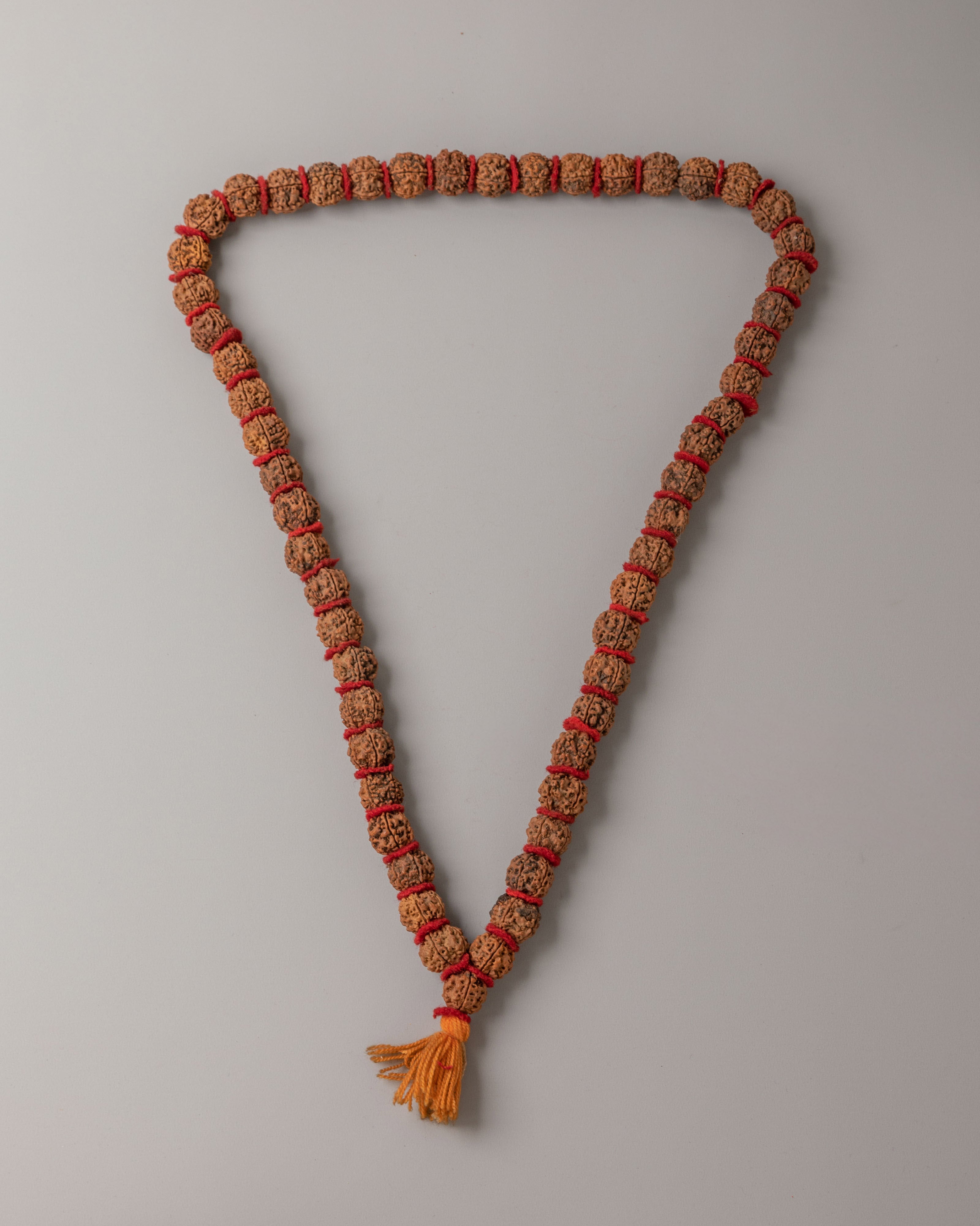Handmade Rudraksha Prayer Mala | Tibetan Meditation Beads