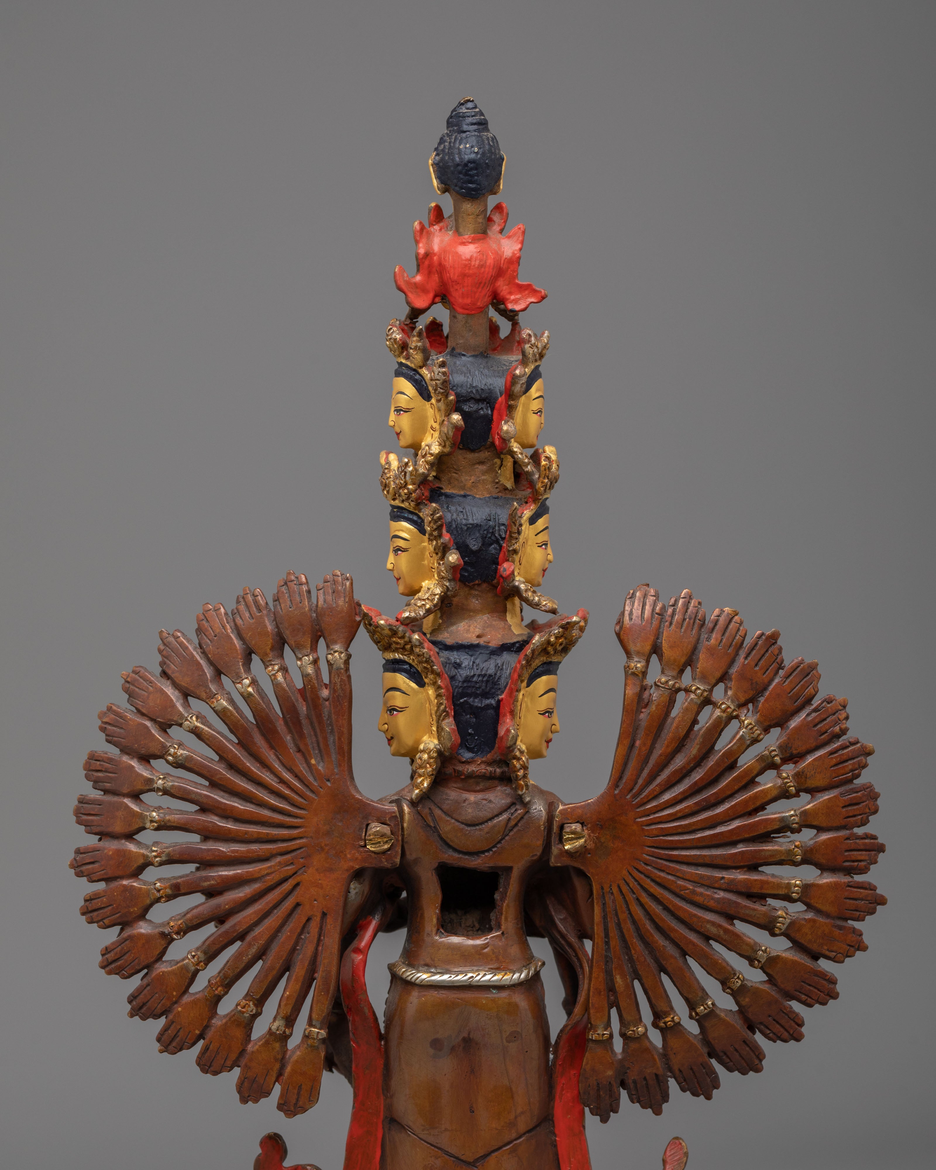 Himalayan 1000-Armed Chenrezig Sculpture | Symbol of Infinite Compassion