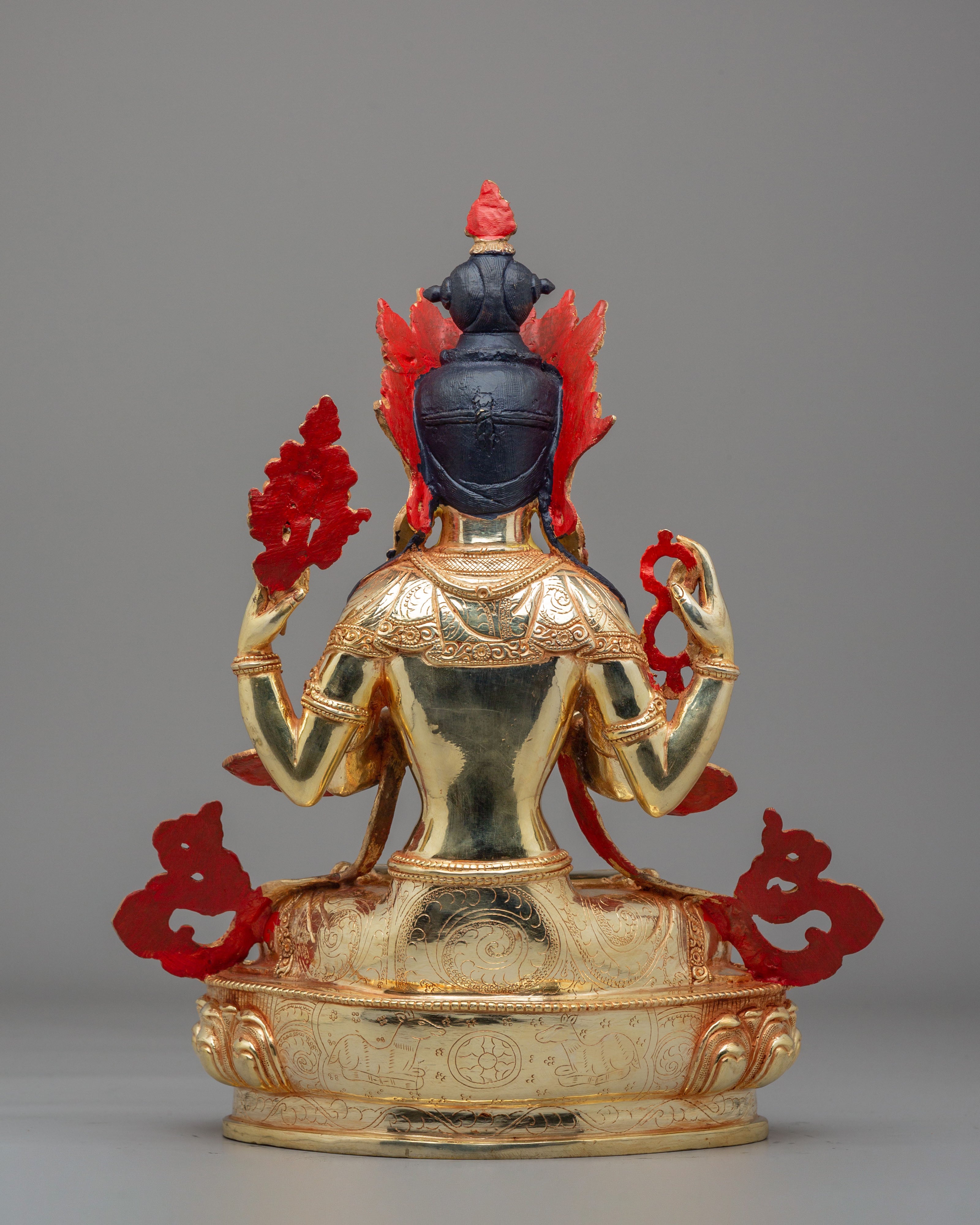 Spiritual Avalokiteshvara Chenrezig Statue | Compassion Deity Figurine