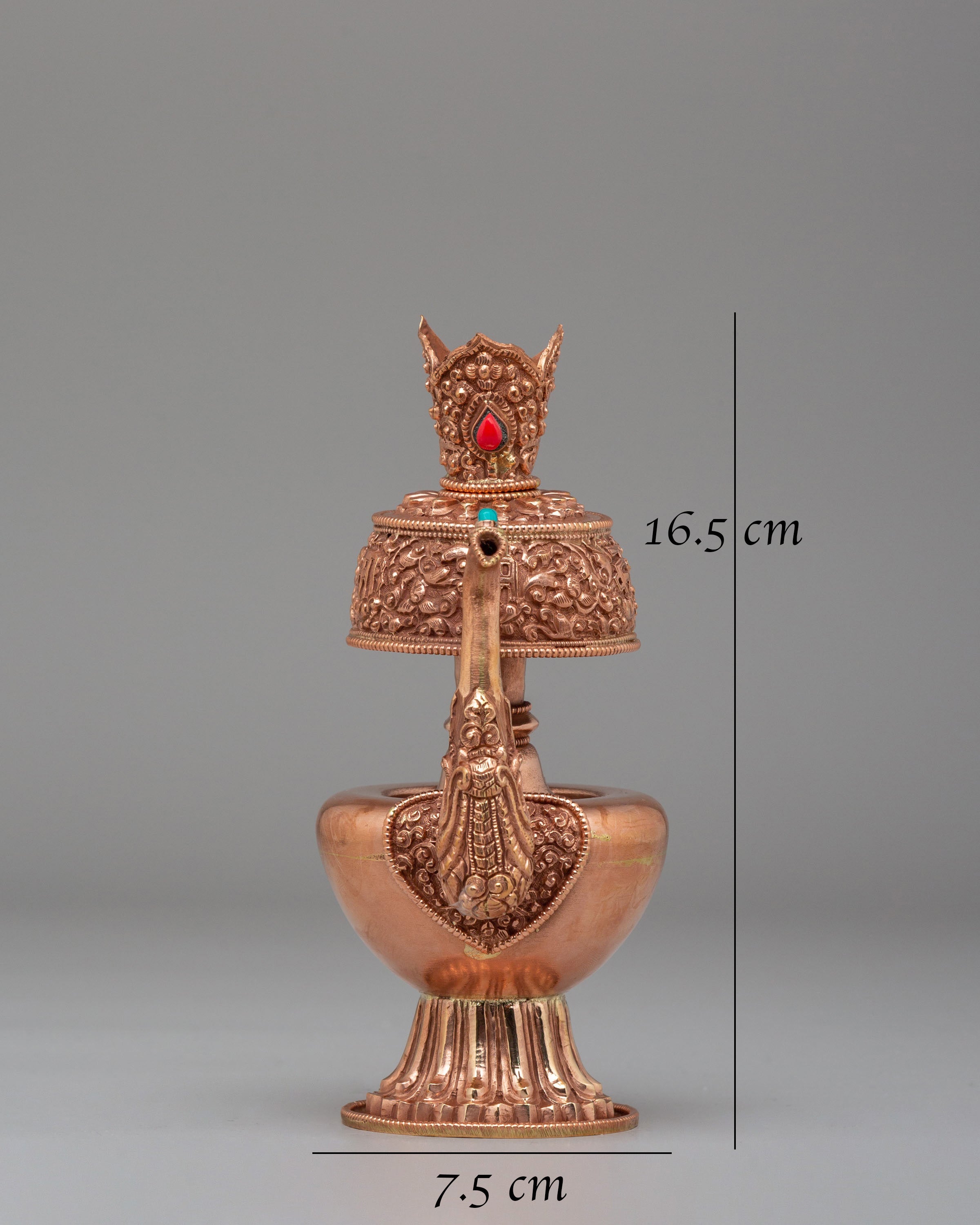 Traditional Bhumba Ritual Vessel | Sacred Copper Bhumba for Puja