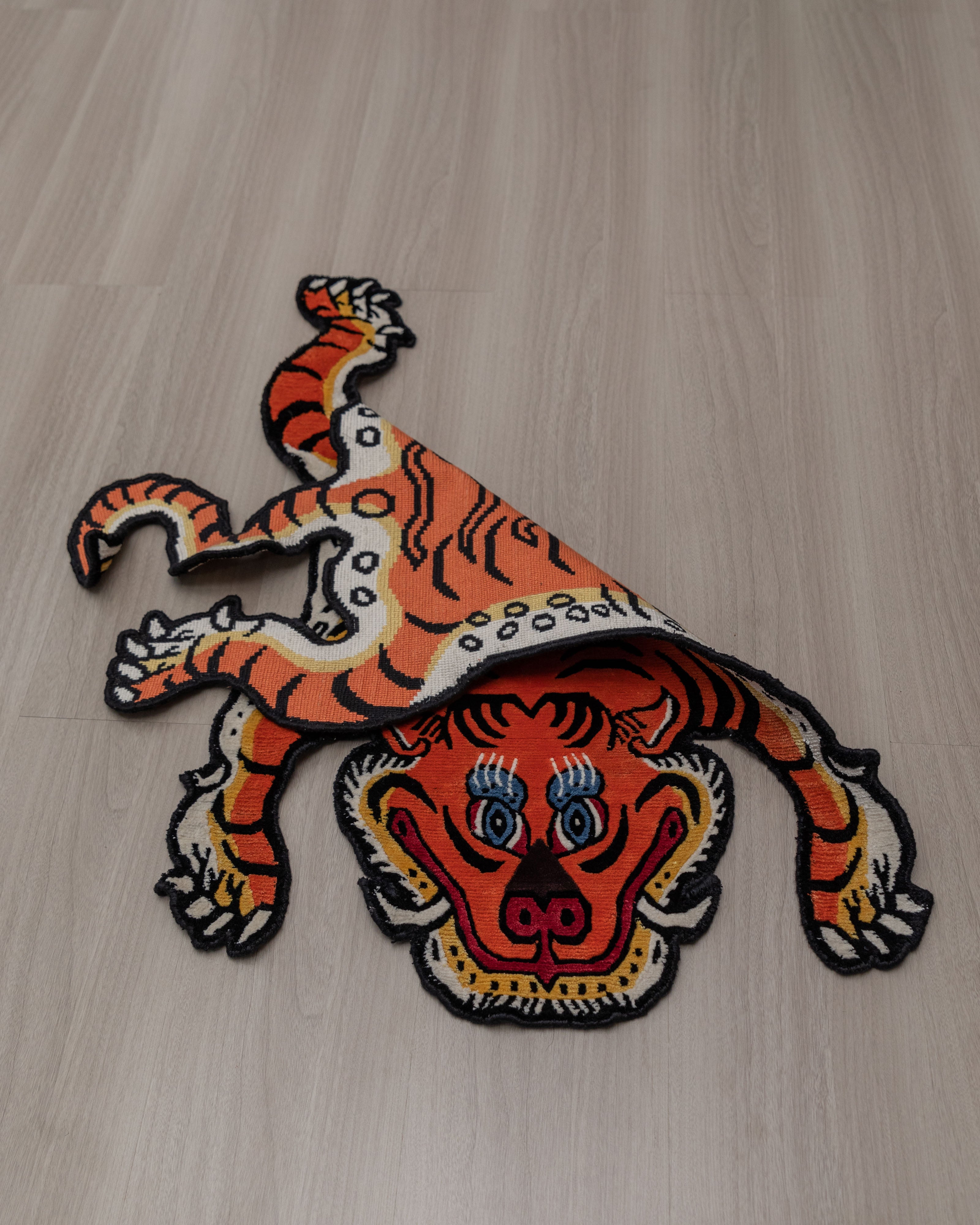 Handmade Tibetan Rug | Tibetan Wool Meditation Carpet