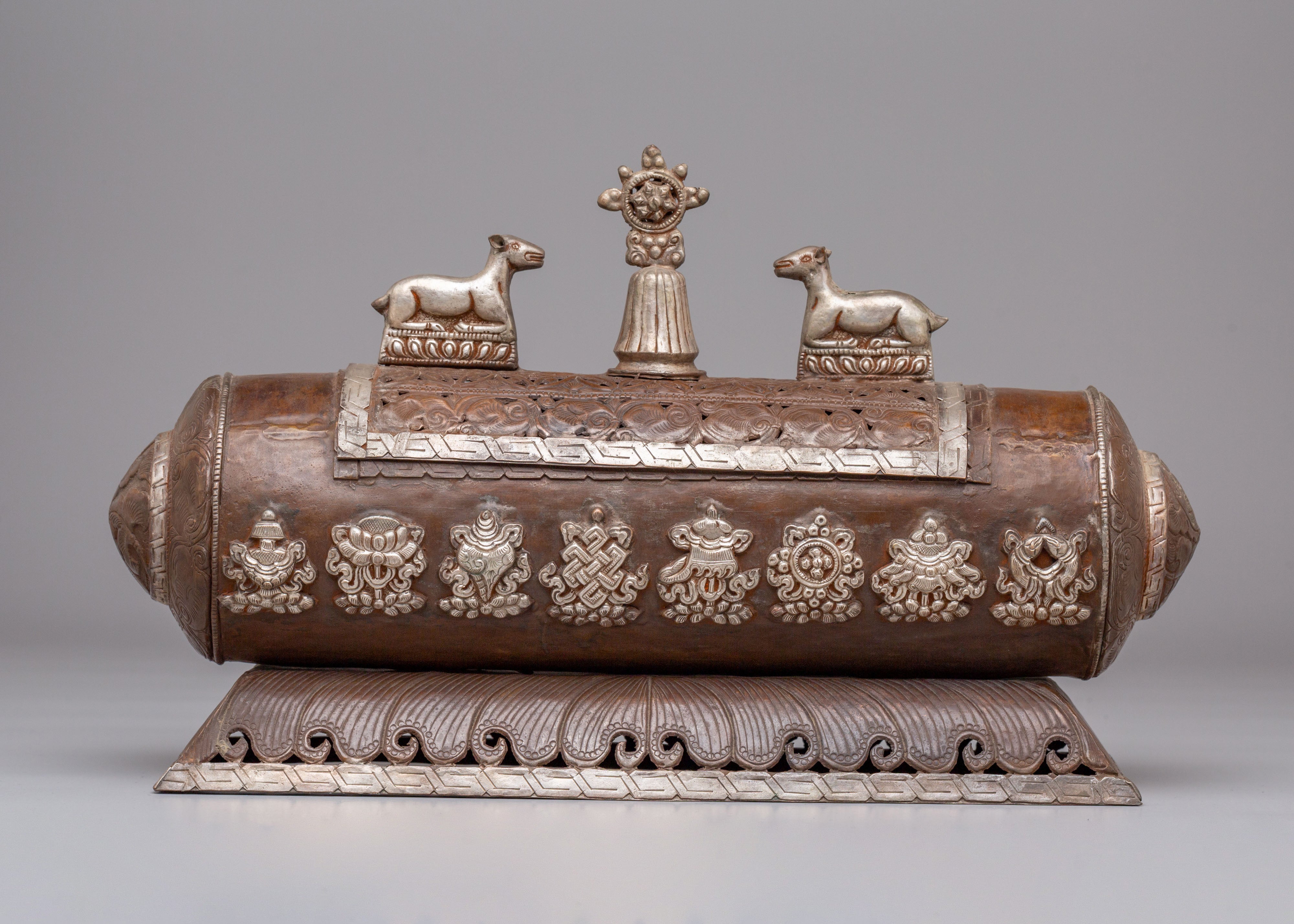 Dharma Wheel Incense Burner | Tibetan Handcrafted Art