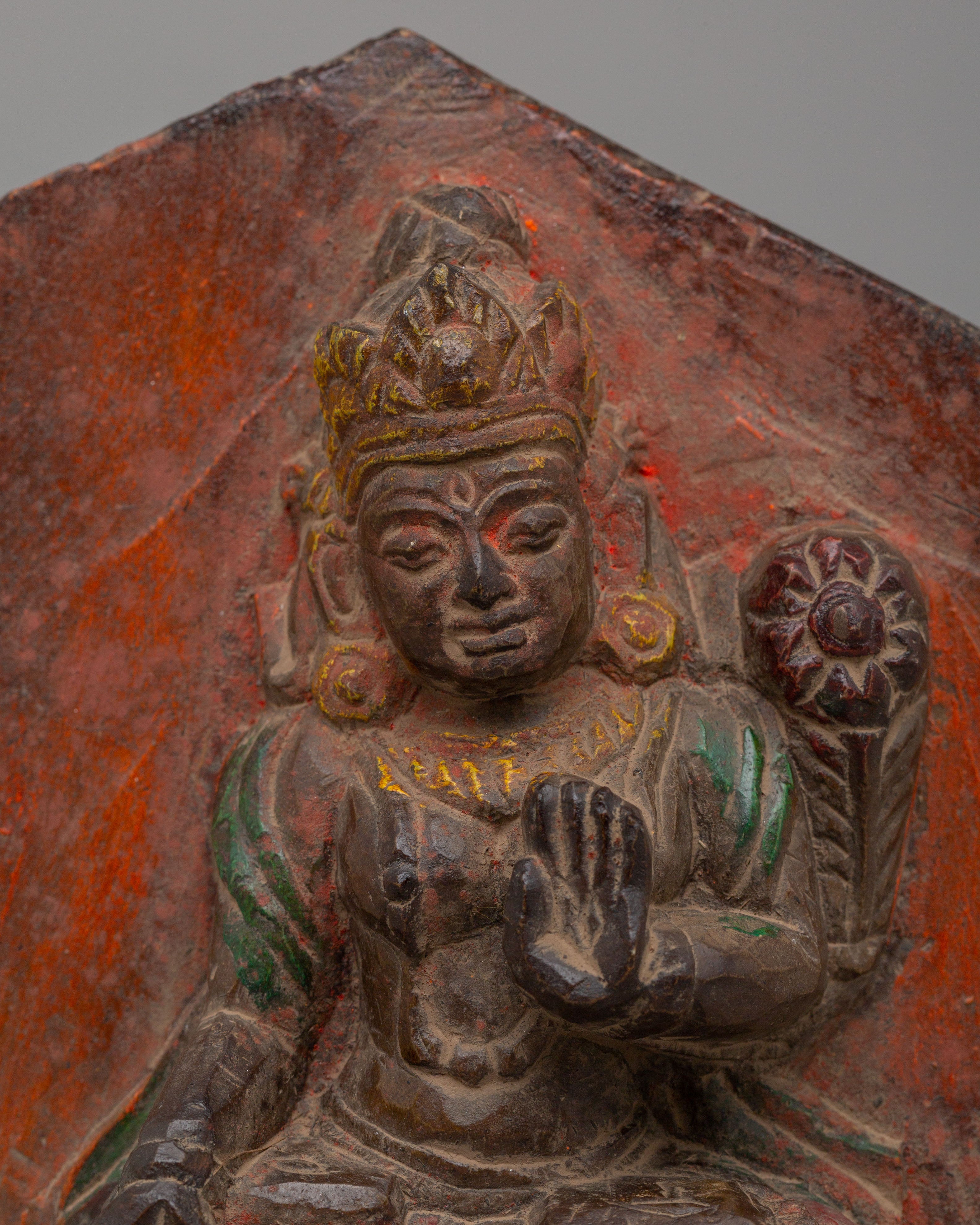 Tibetan White Tara Figurine | Buddhist Healing Deity Art
