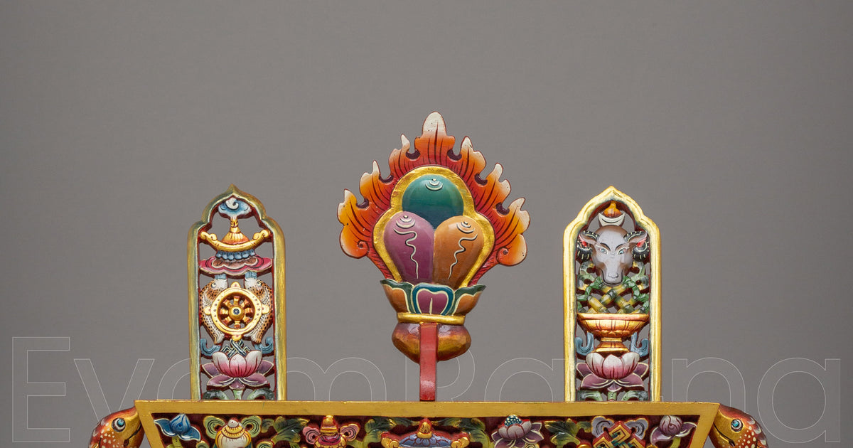 Tibetan Chemar Box | Sacred Rituals and Meditation Decor – Evamratna