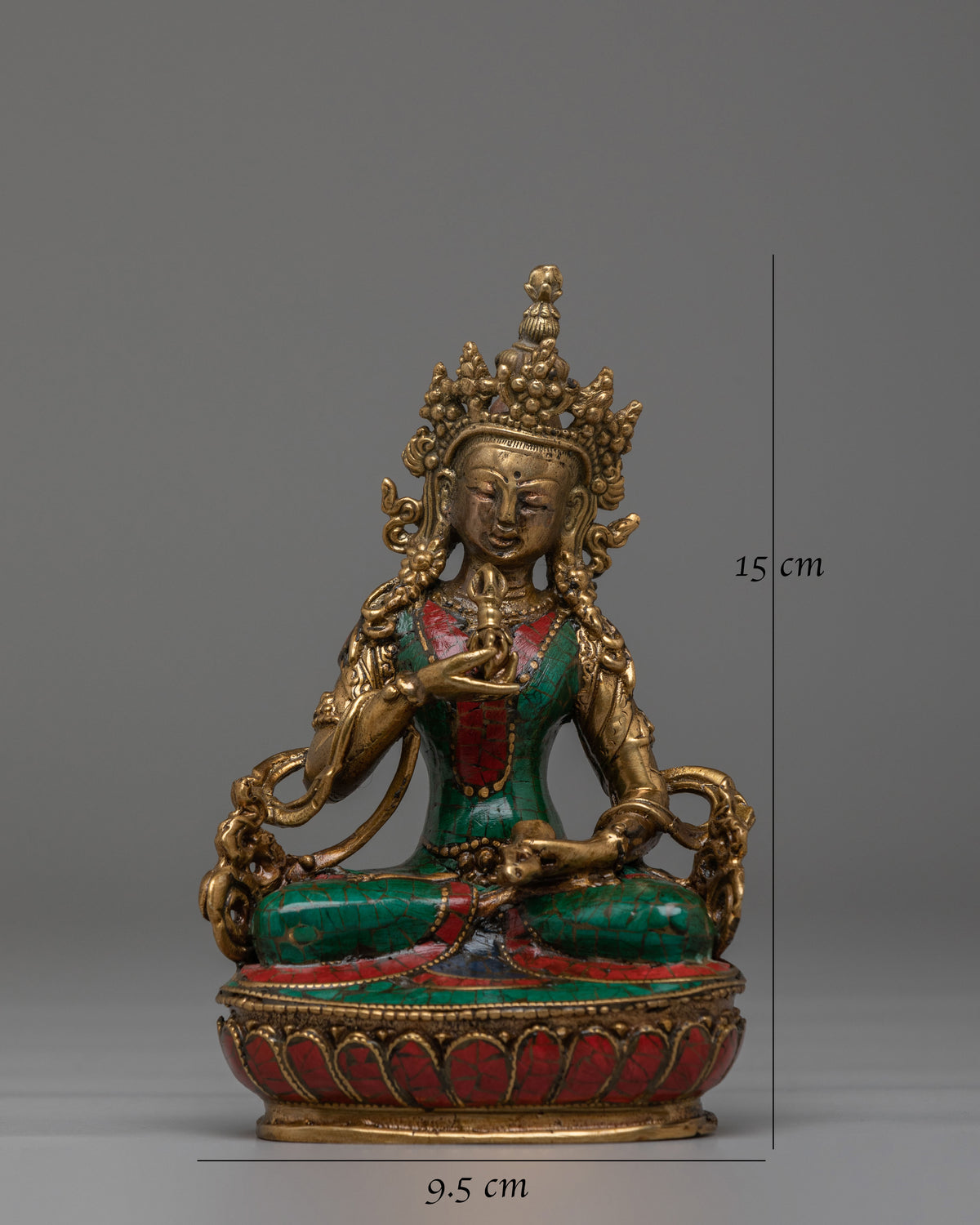 Sacred Vajrasattva Meditation Deity Statue | Traditional Buddhist Sculpture