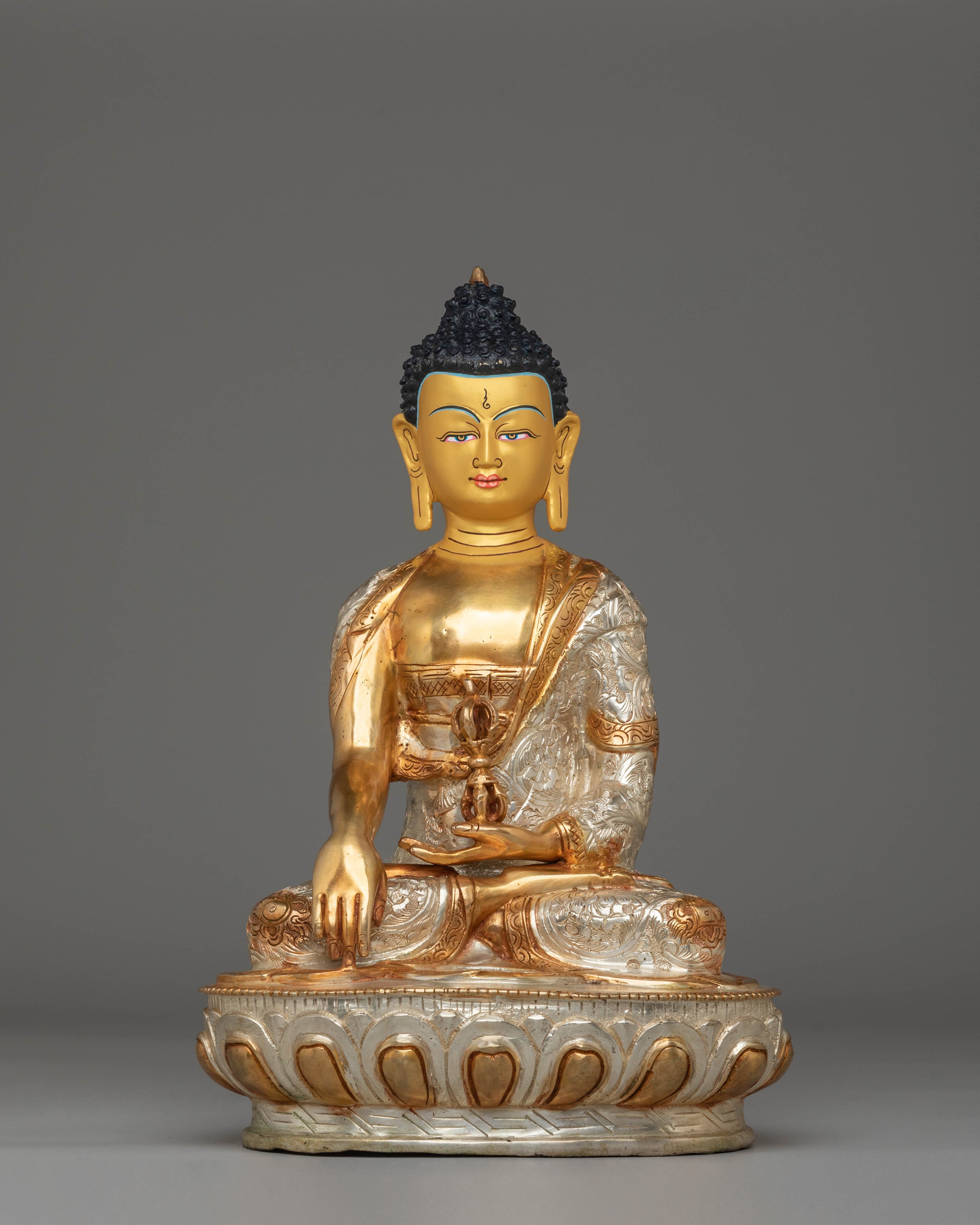 Handmade Golden Mitrugpa Statue | Immovable Buddha