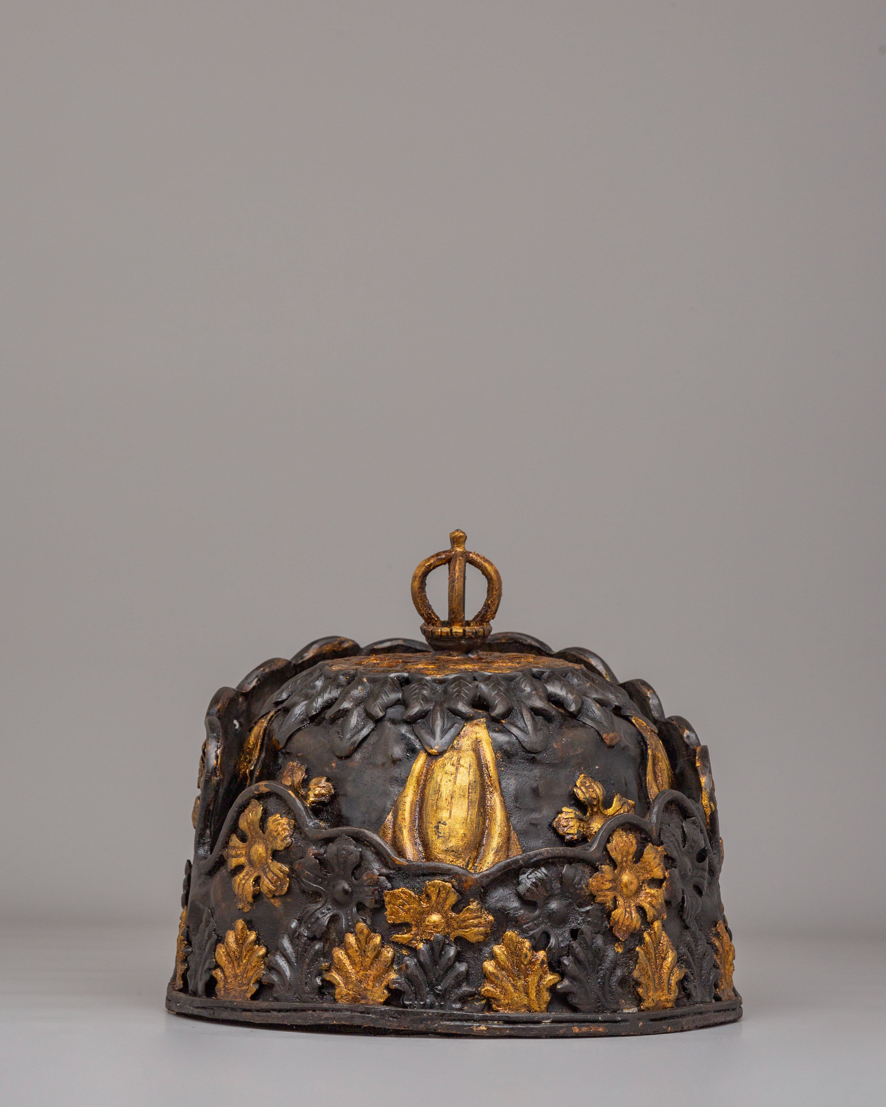 Handcrafted Ritual Crown | Tibetan Buddhist Art