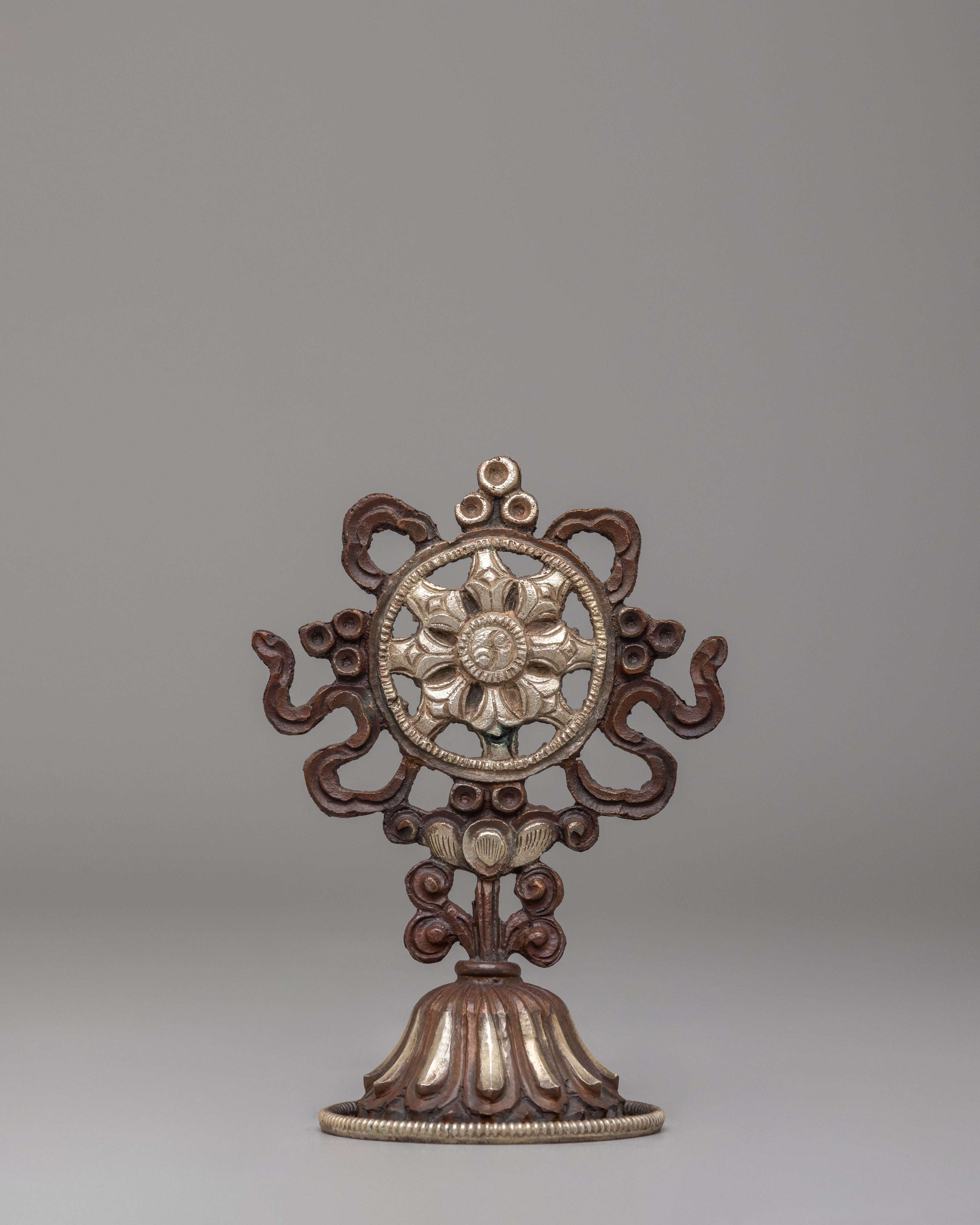 Decorative Ashtamangala Ritual Set | Tibetan Buddhist Sacred Art