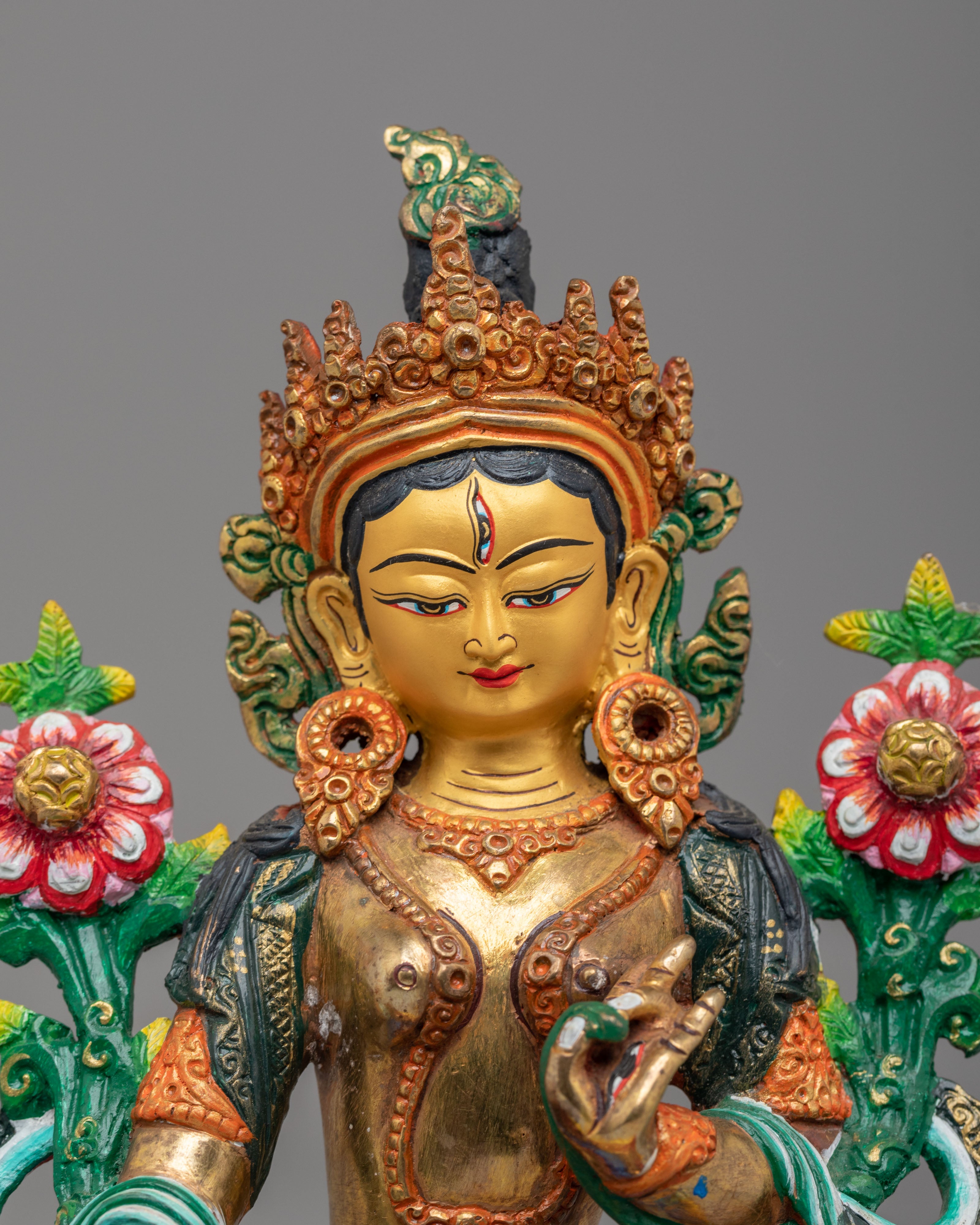 White Tara Buddhist Sculpture | Himalayan Spiritual Home Decor