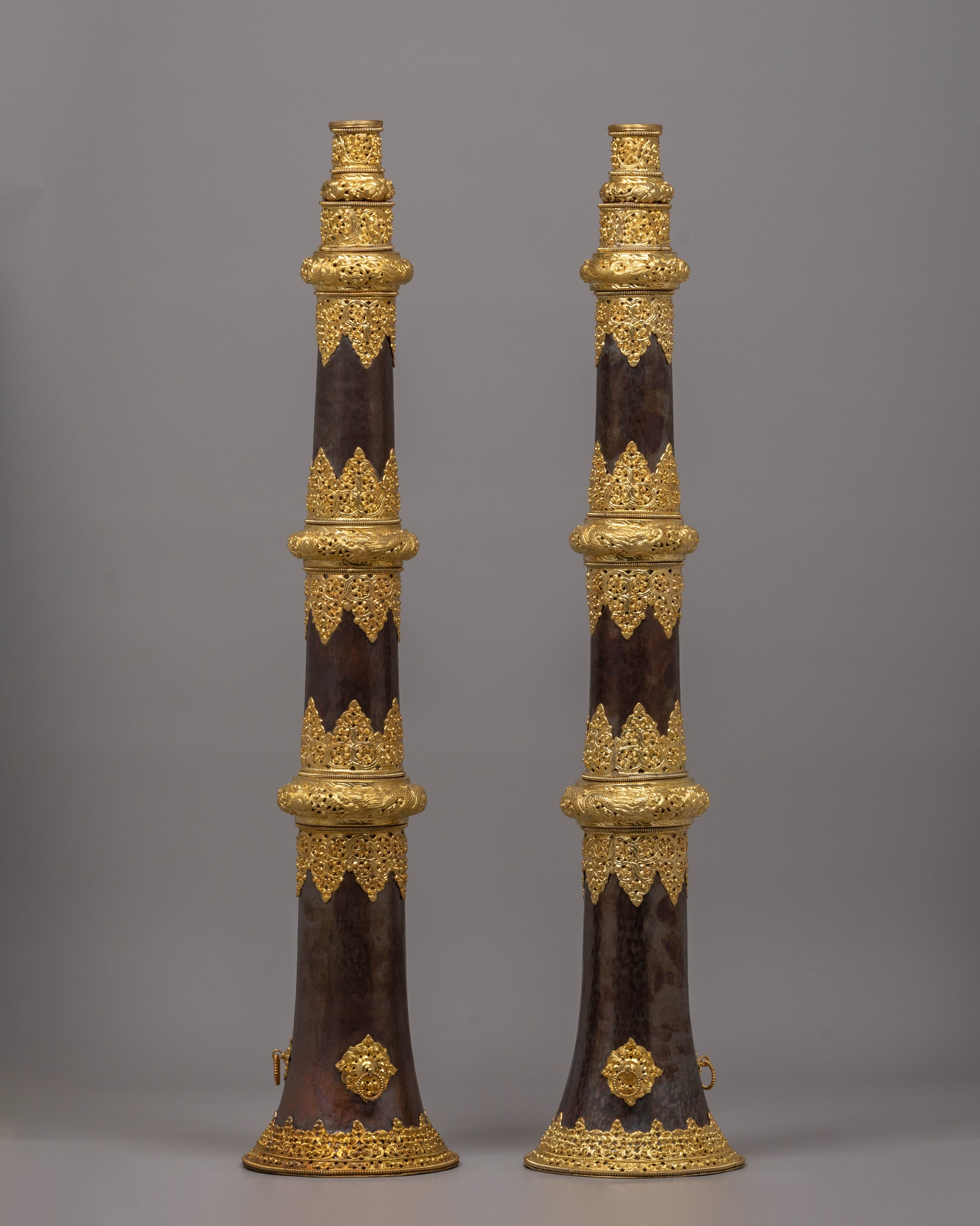 Tibetan Dungchen Set | Handcrafted Ritual Trumpets