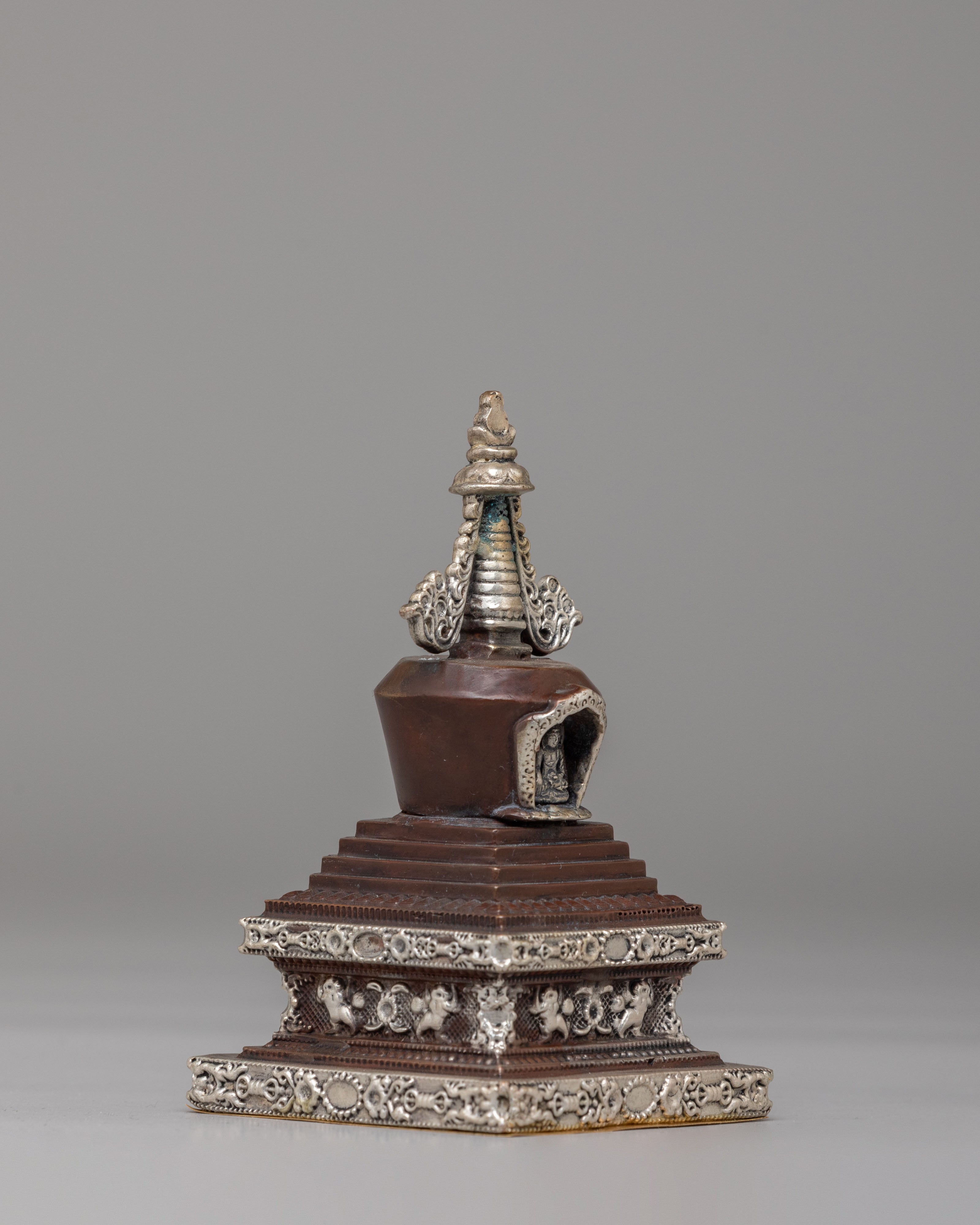 Sacred Ritual Enlightenment Stupa | Handcrafted Tibetan Stupa