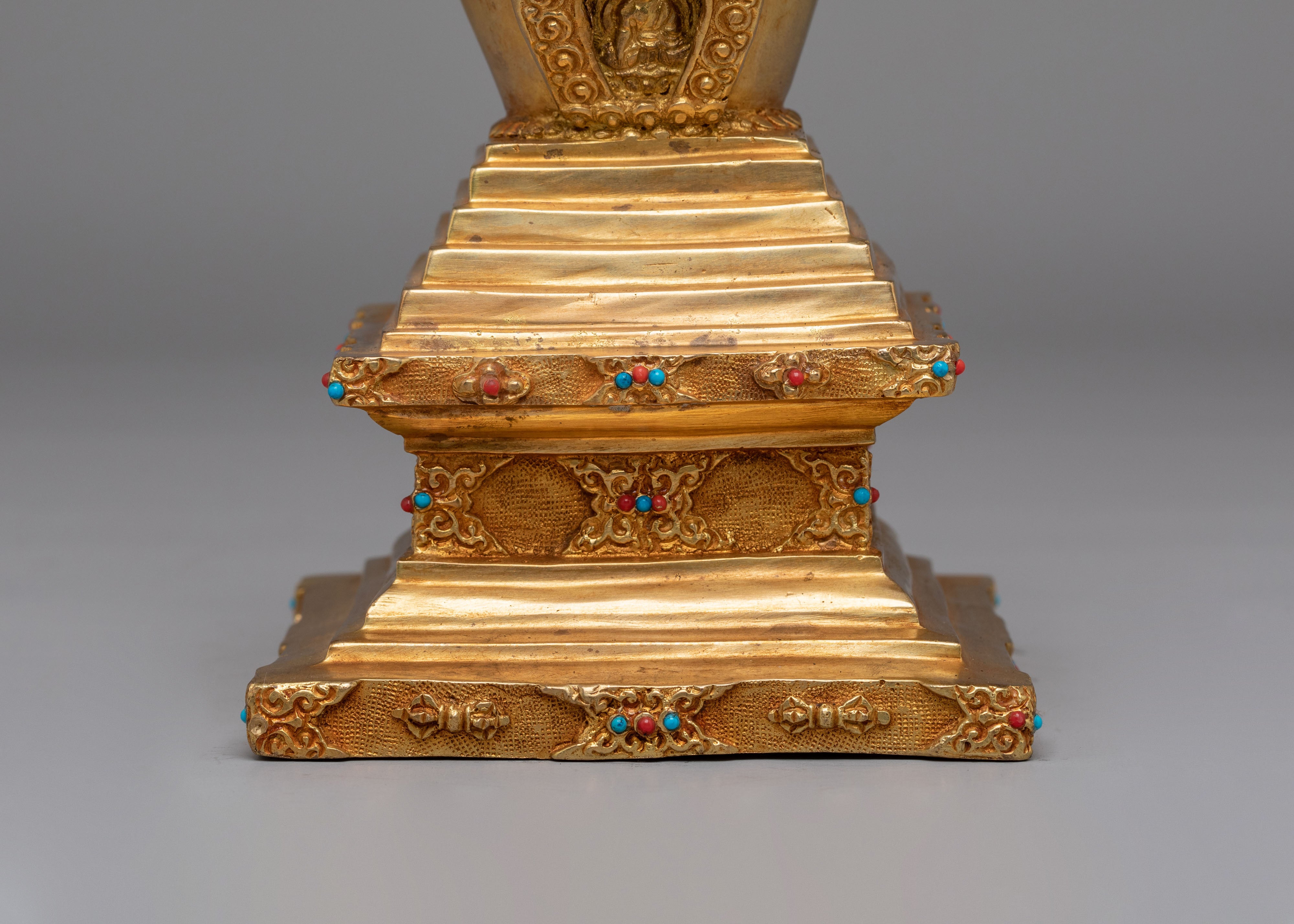 Traditional Altar Enlightenment Stupa | Buddhist Sculpture for Meditation