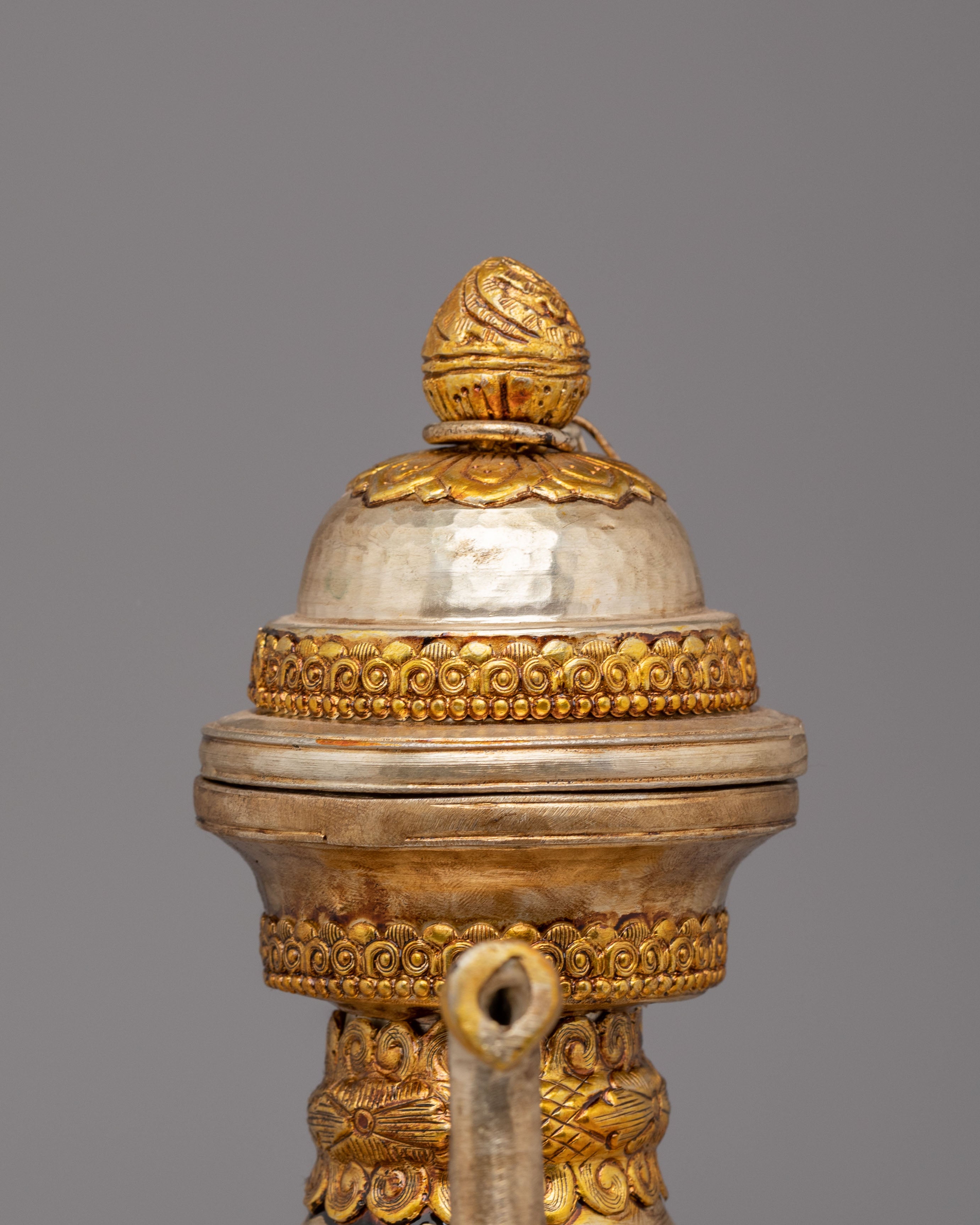 Sacred Tibetan Tea Pot | Ritual Vessel for Meditation & Decorative Use