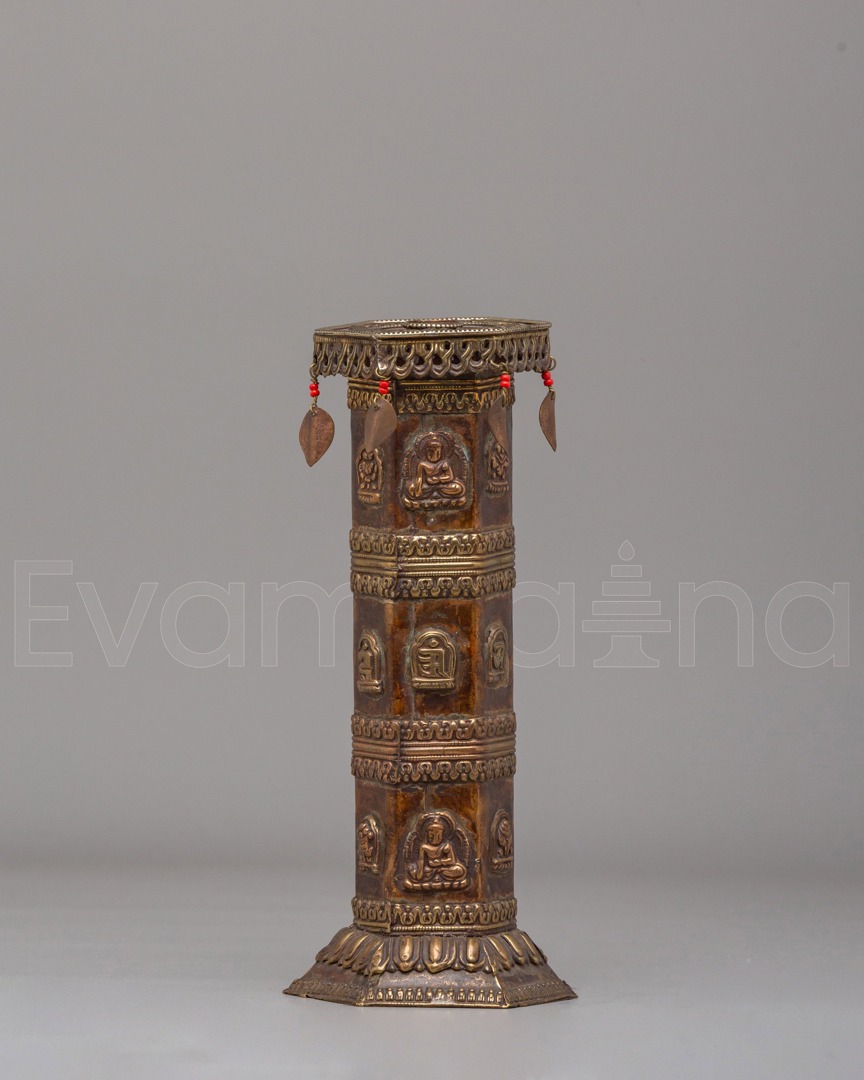 Himalayan Carved Relief Incense Burner 