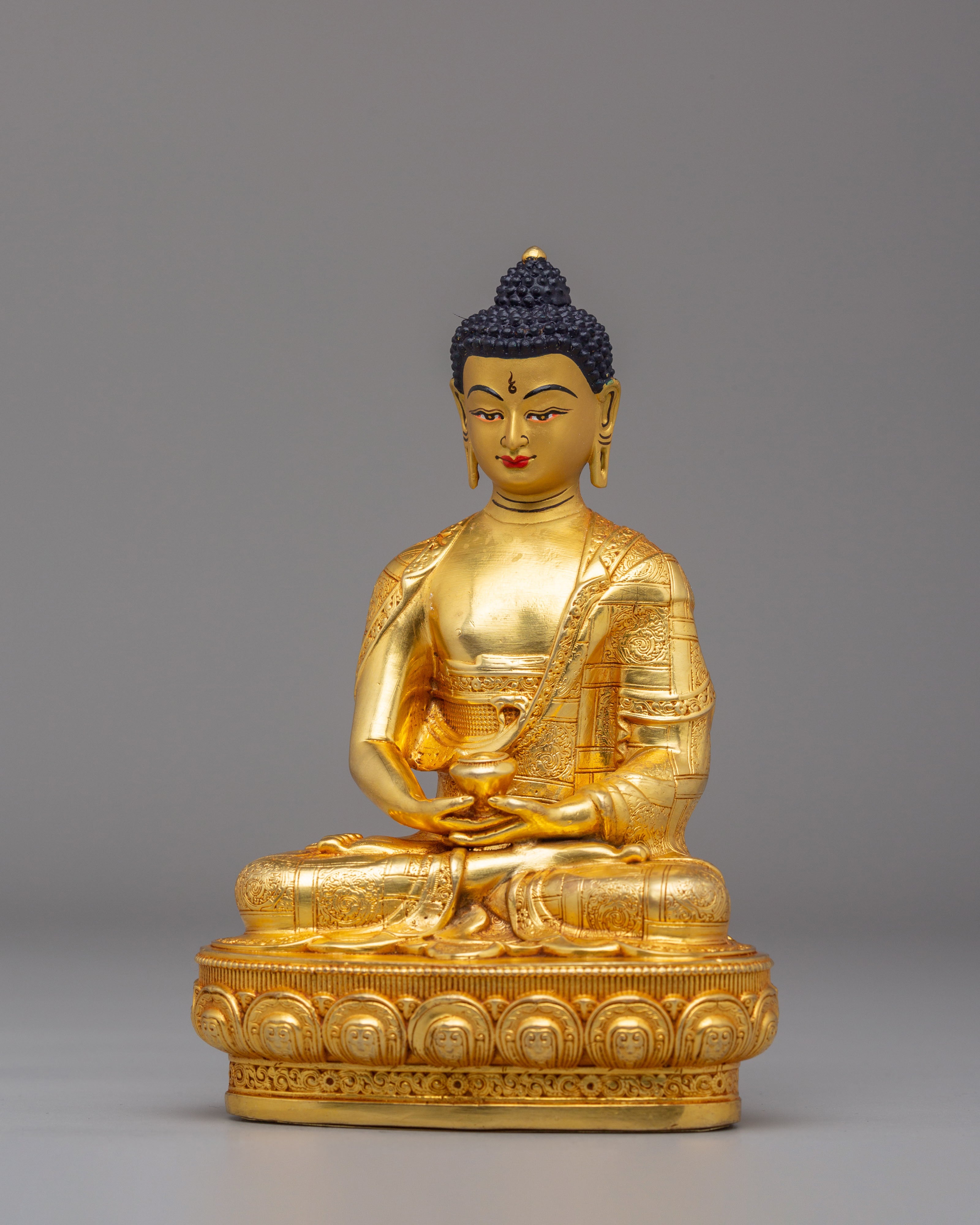 Handmade Amitabha Buddha Buddhist Statue | Sacred Artwork for Meditation