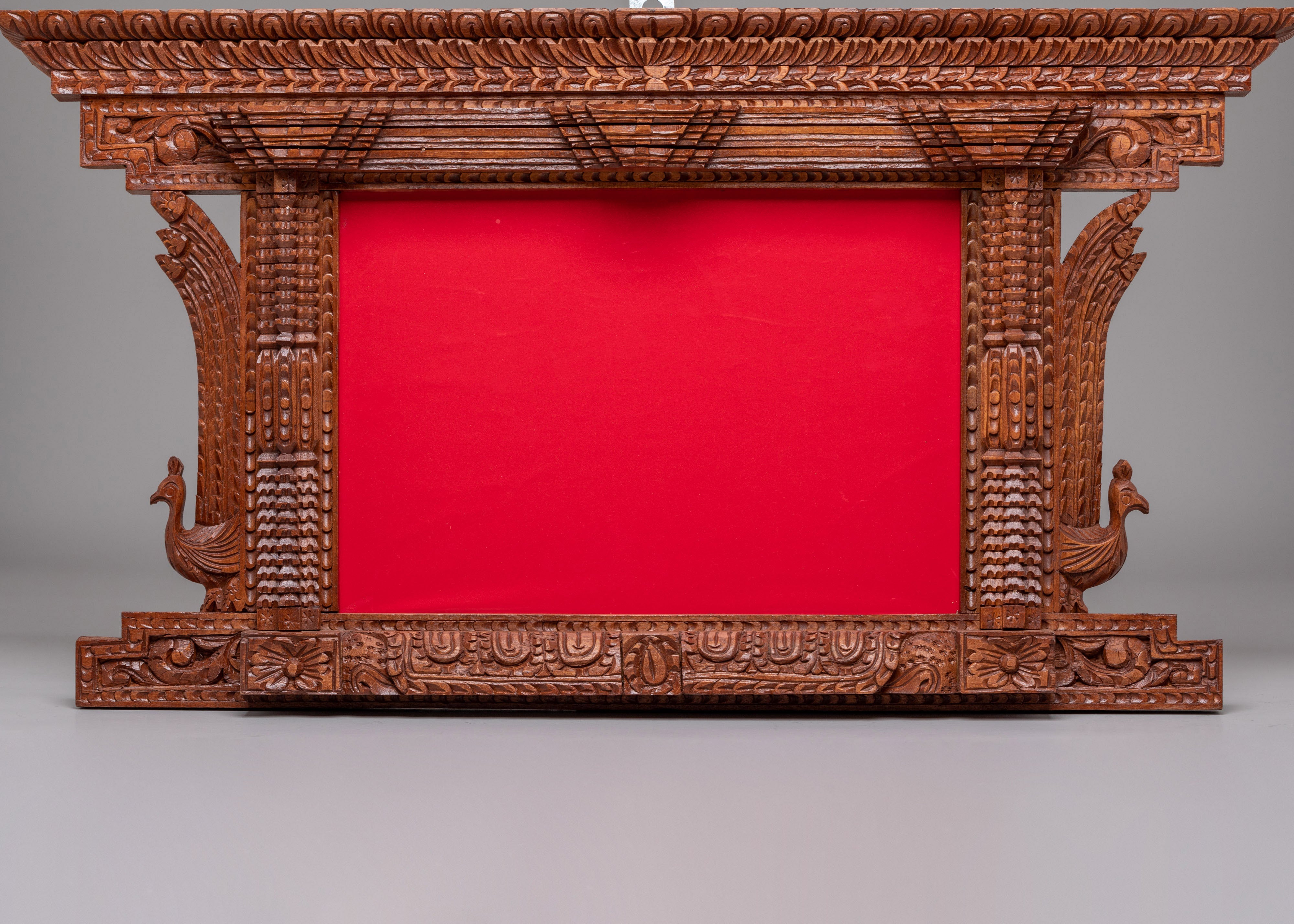 Decorative Wall Hanging Photo Frame | Hand Carved Wooden Display