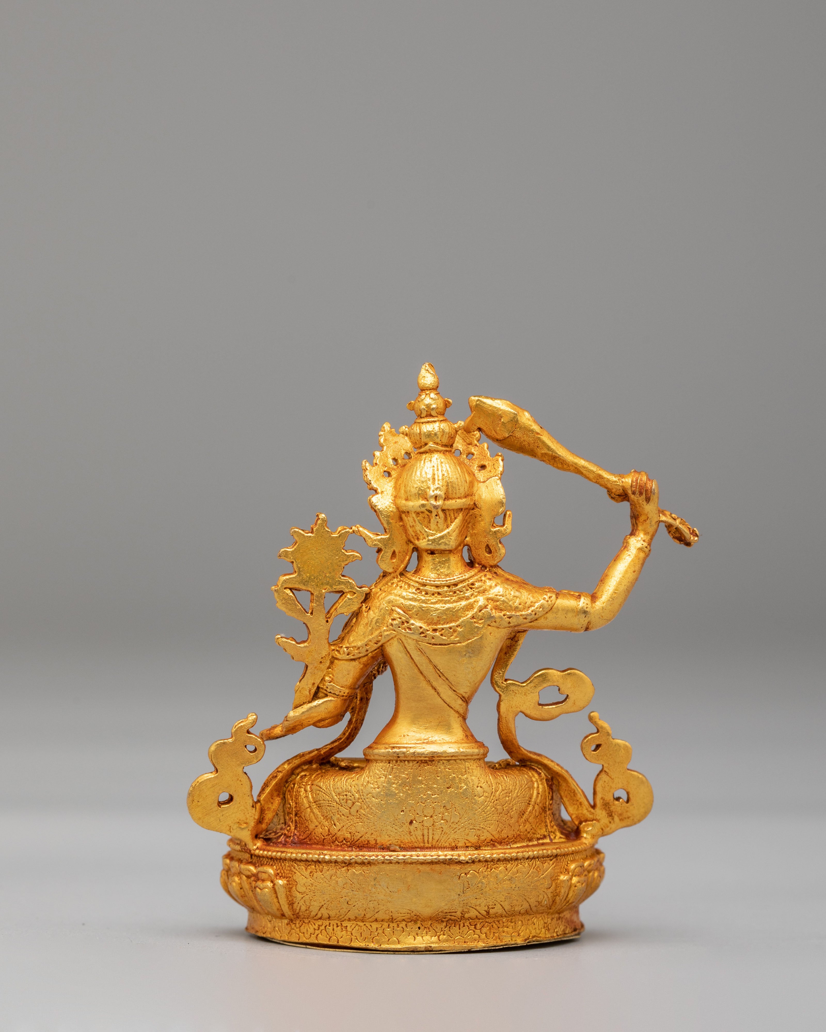 Tibetan Wisdom Manjushri Sculpture | Machine Made Statue