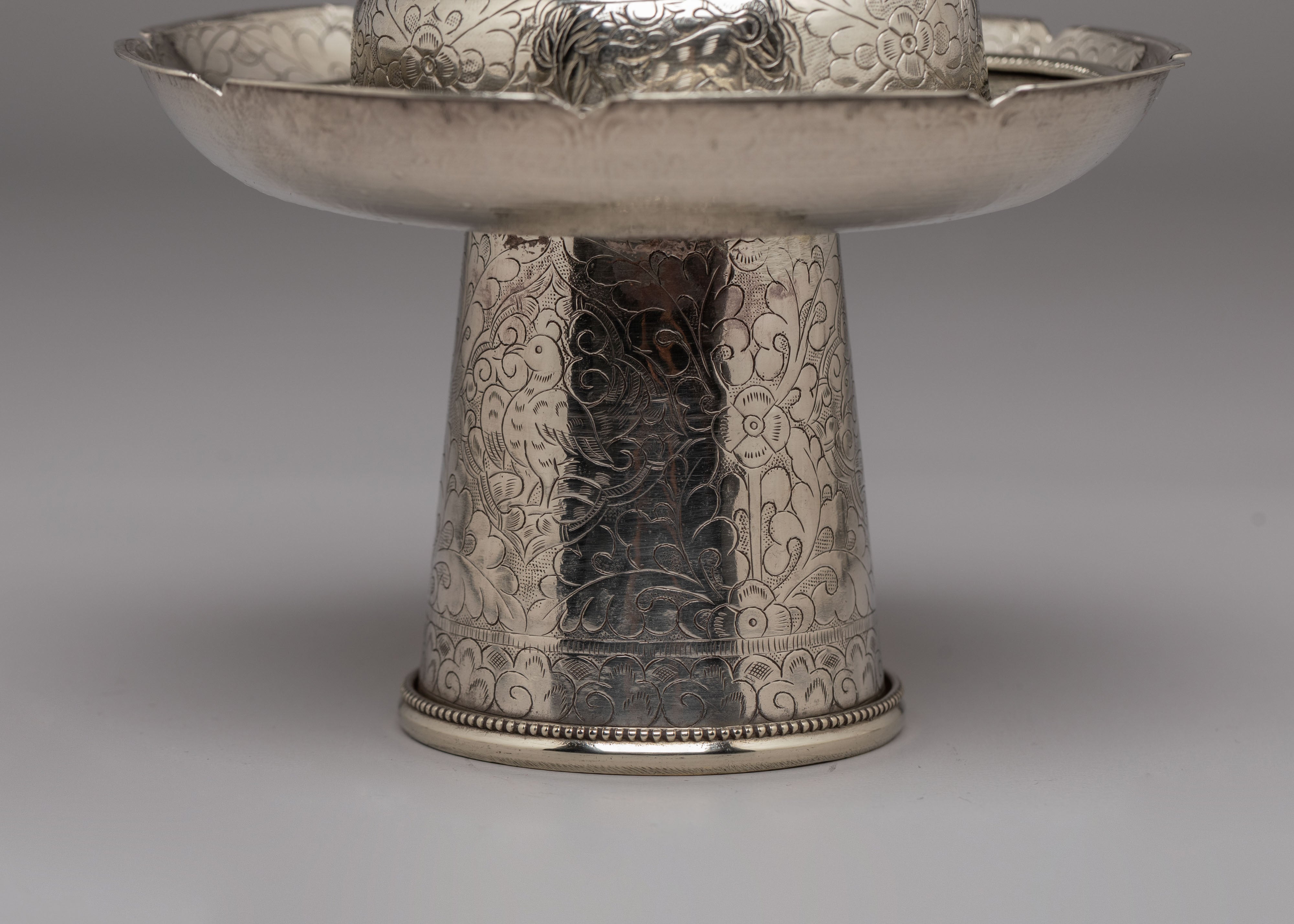 Handcrafted Tea Cup Cover | White Metal Tea Pot Cover