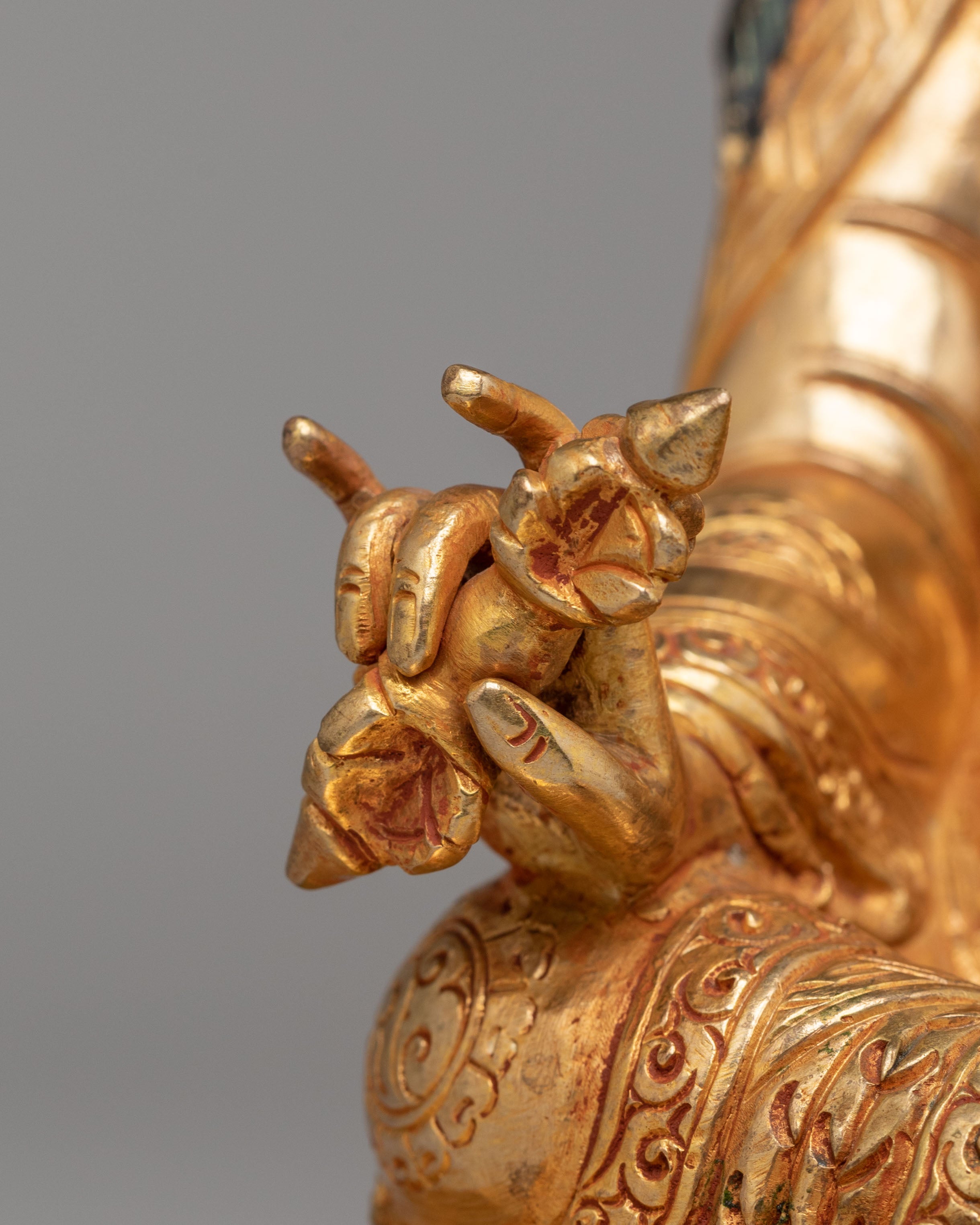 Sacred Altar Guru Rinpoche Statue | Tibetan Copper Statue
