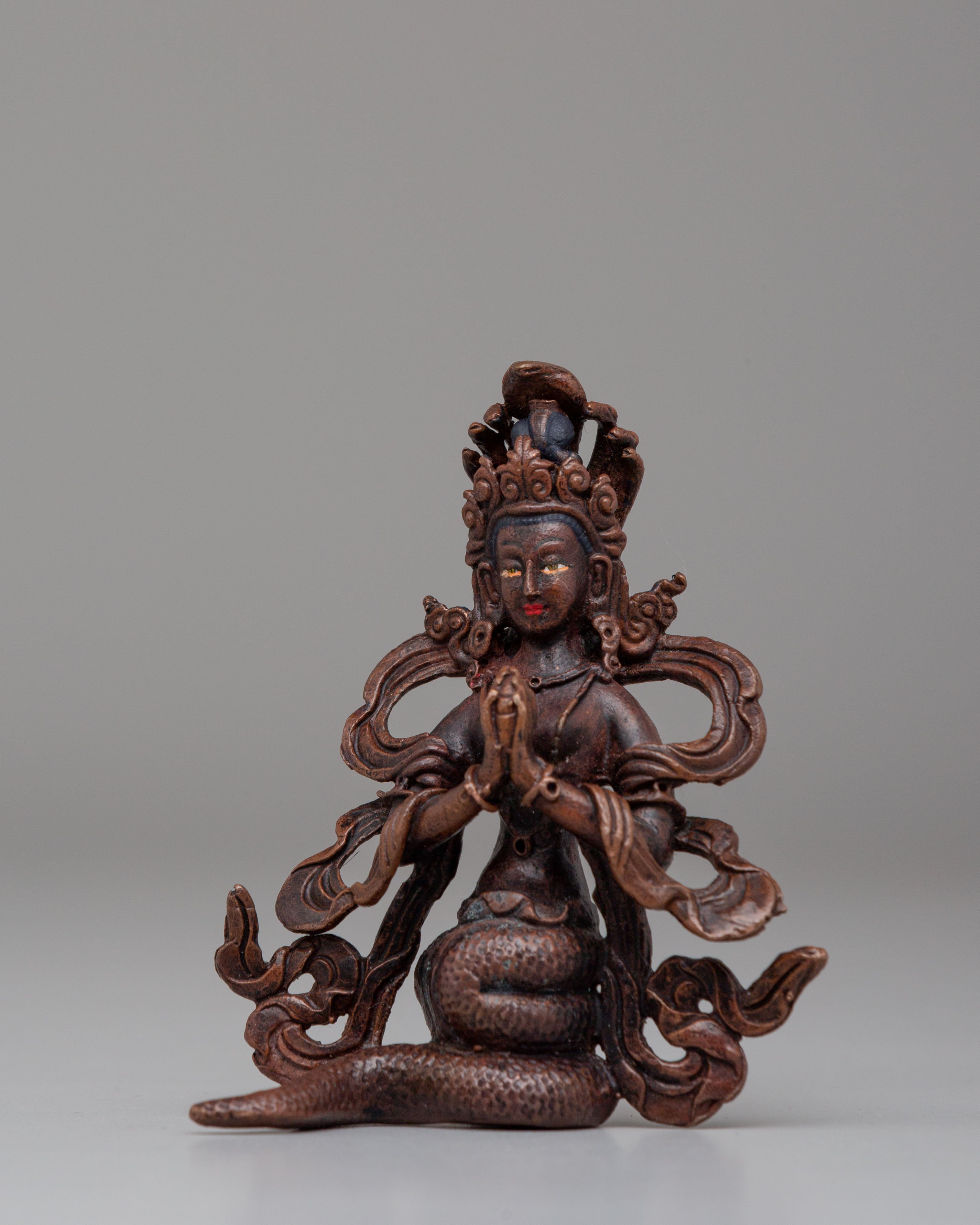Nagkanya Goddess Statue | Copper Tibetan Deity Figurine