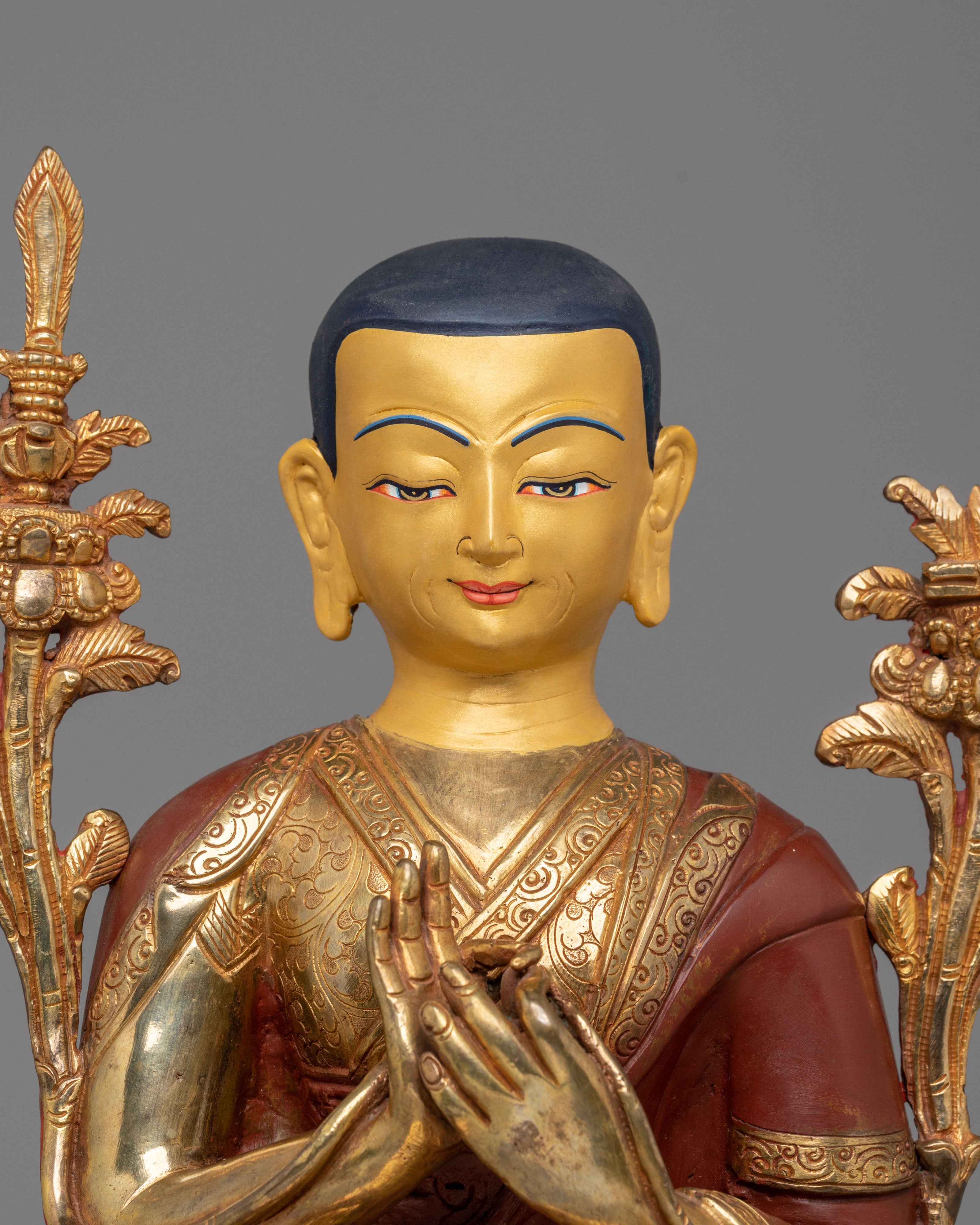 Tsongkhapa Statue Set: The Founders of Gelug School