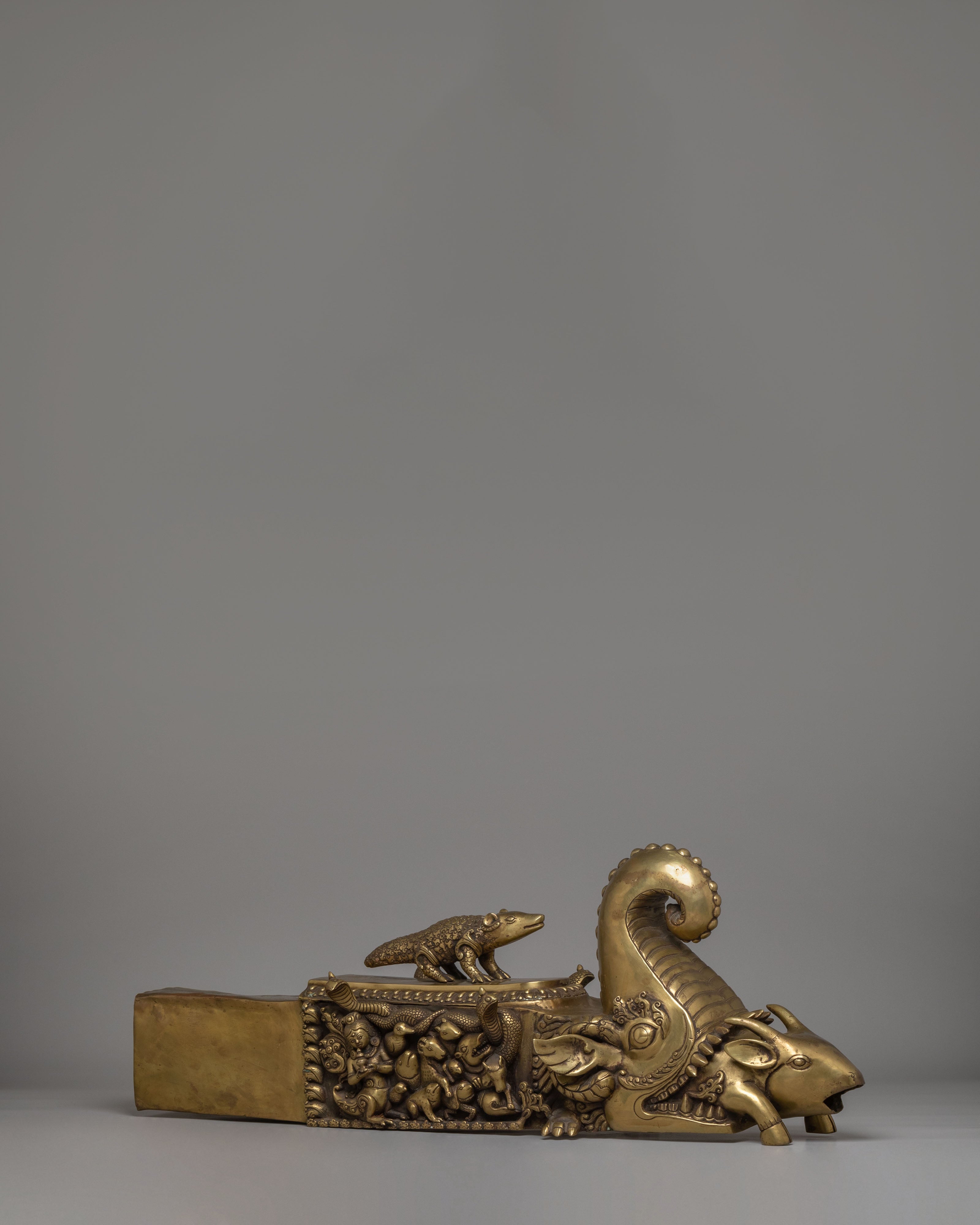 Handcrafted Himalayan Ritual Dhara | Sacred Vessel for Water Offerings