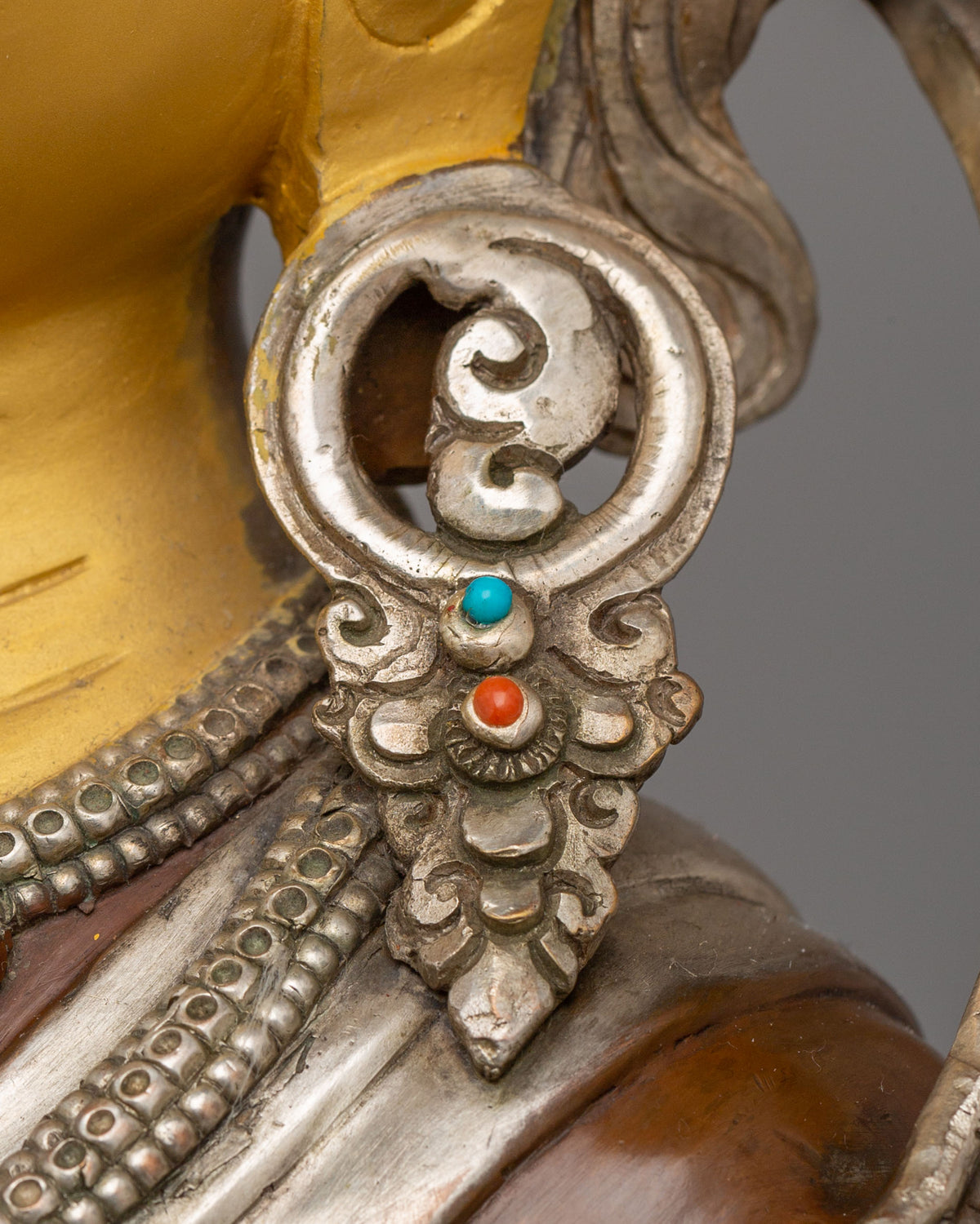 Sacred Compassion Green Tara Statue | Oxidized Copper Body