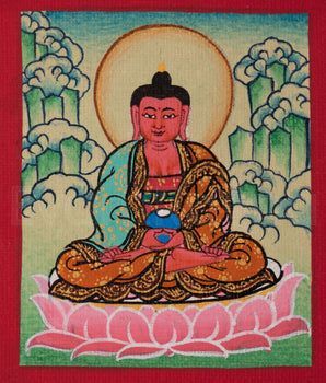 Amitabha Buddha Thangka for Locket