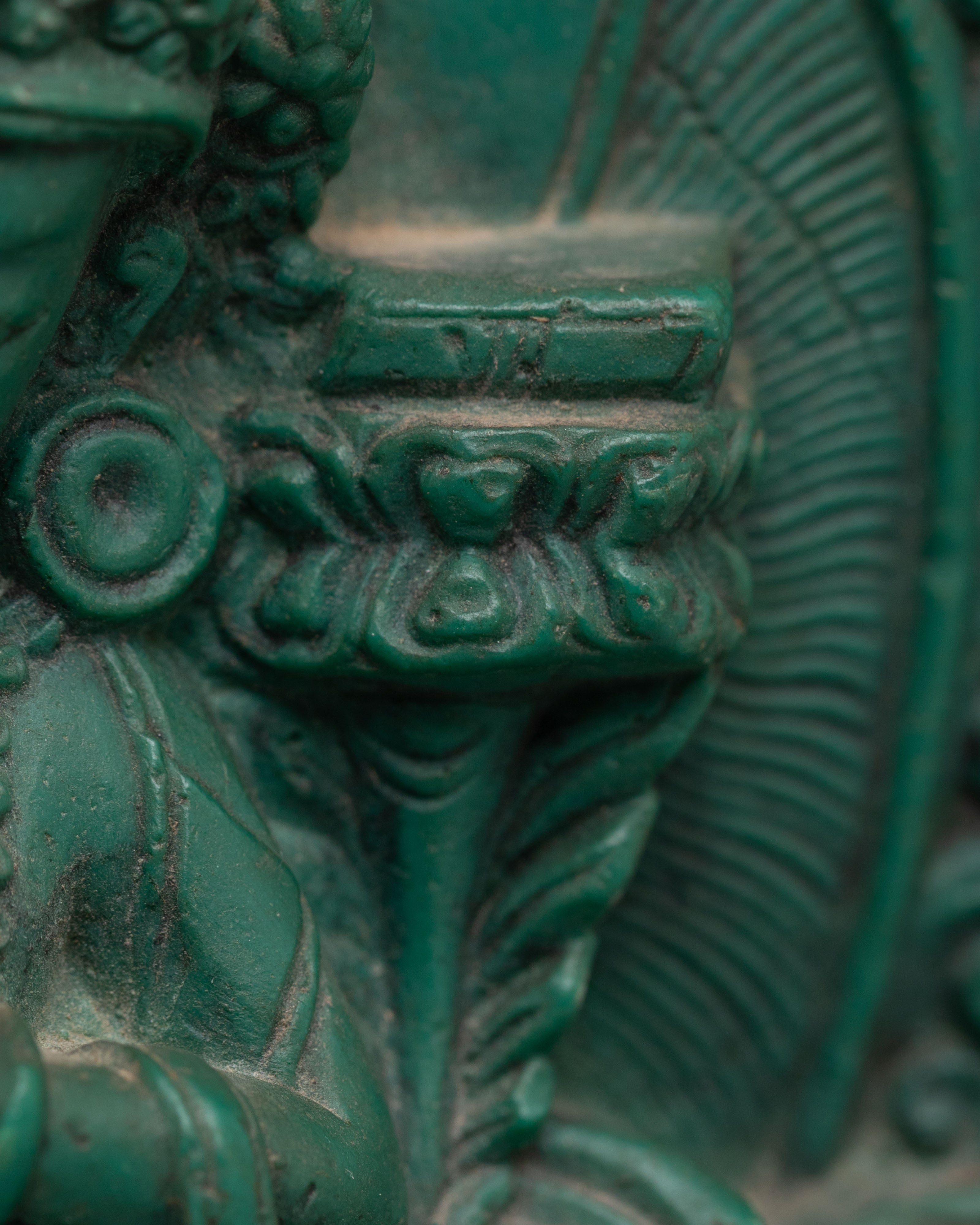 Traditional Manjushri Altar Sculpture | Statue for Wisdom
