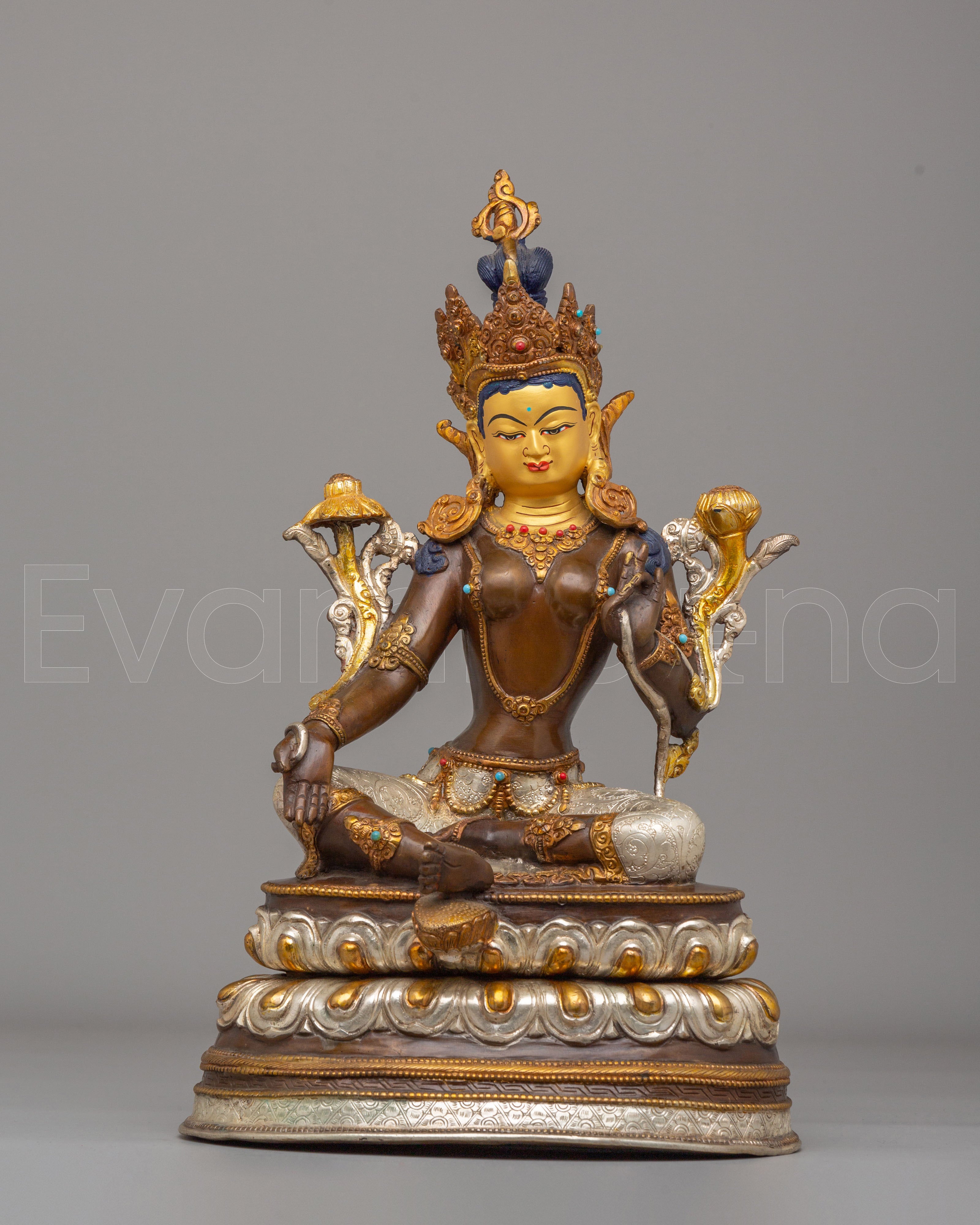Tibetan Healing Green Tara Statue