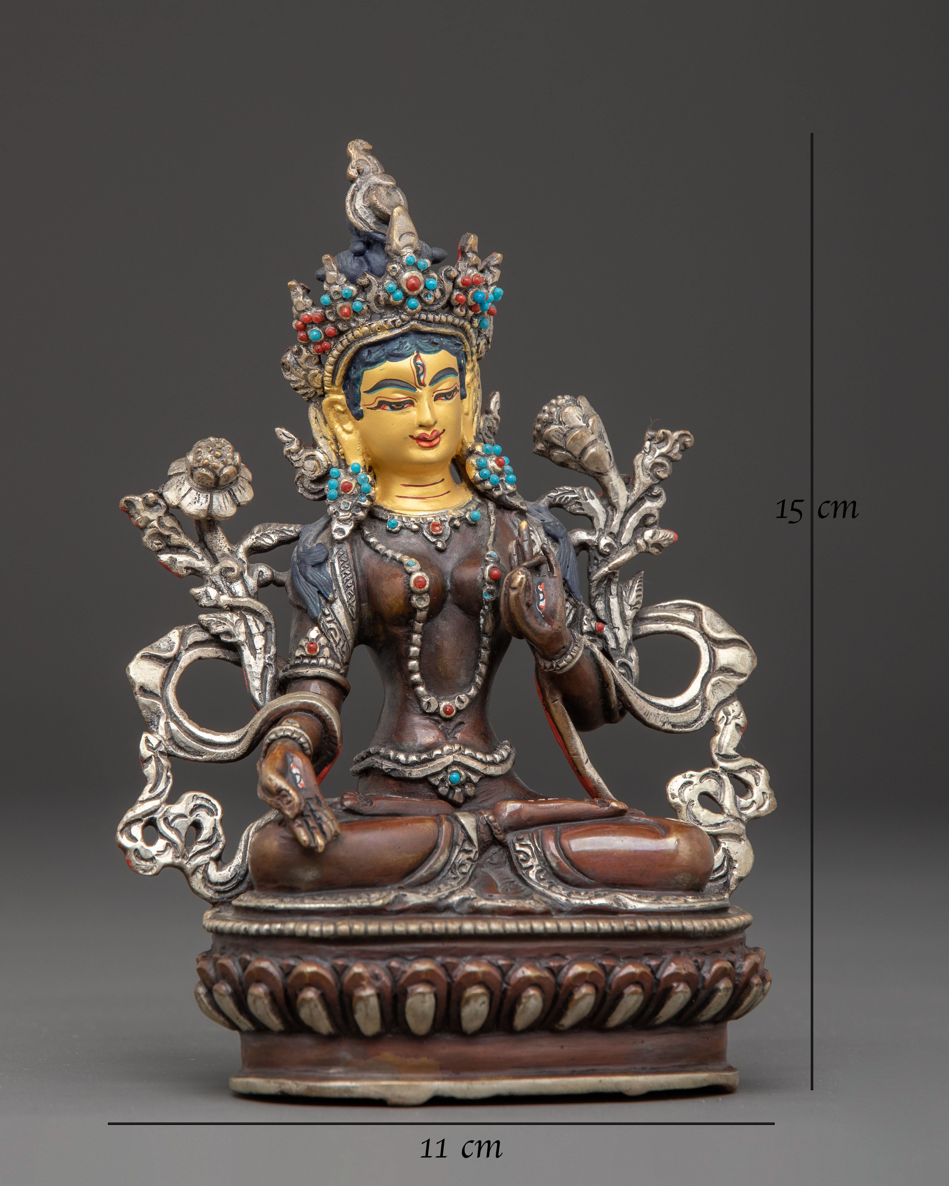 White Tara Protection Deity Statue | Spiritual Decor